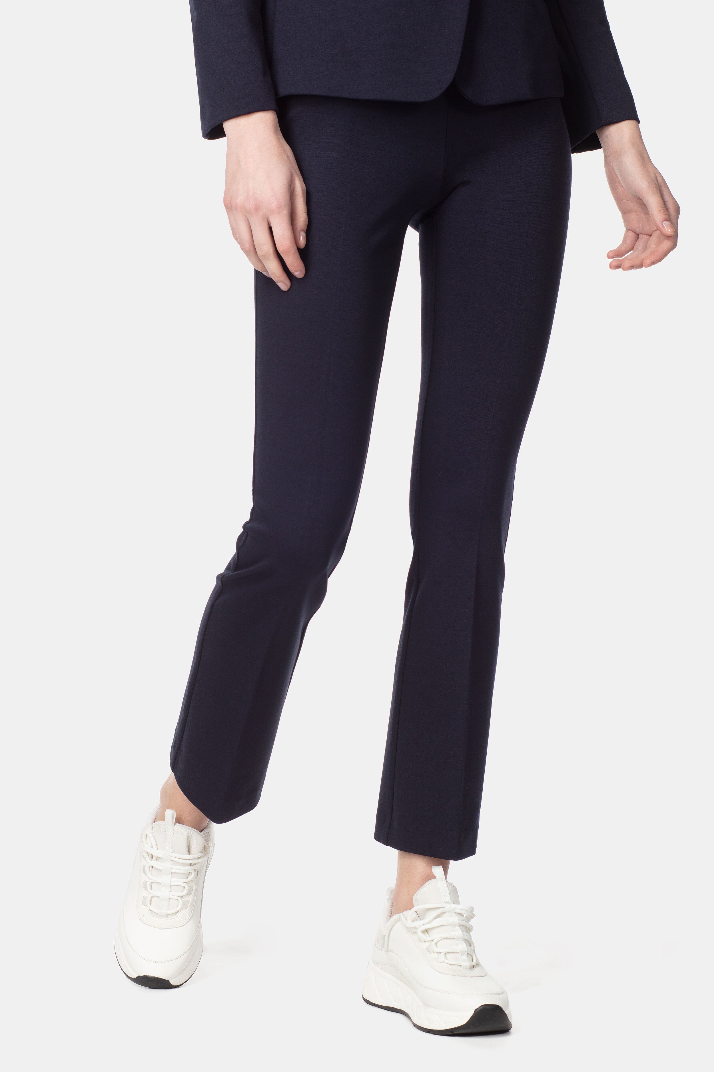 Pantalon palazzo en jersey - BLEU