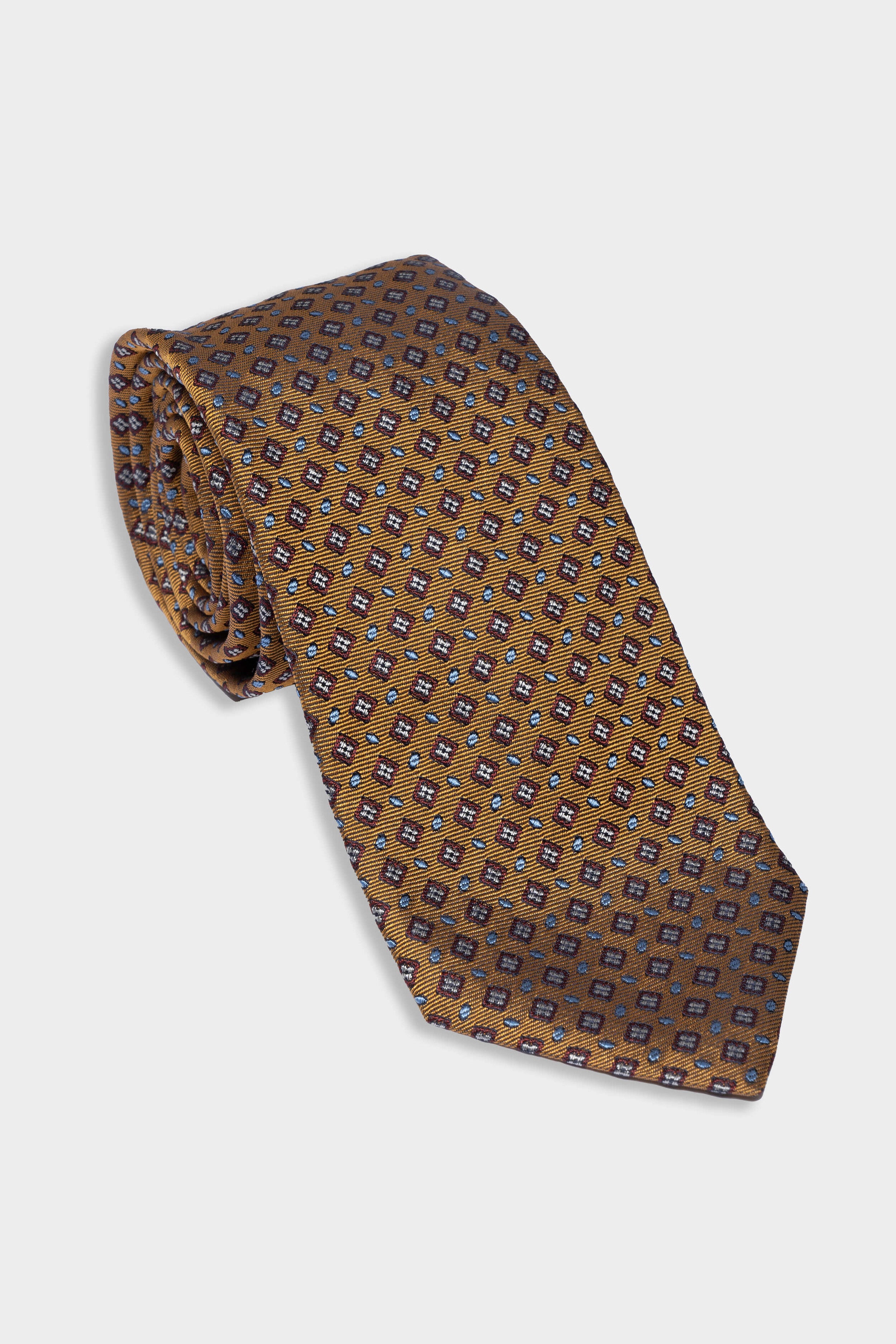 Tie in silk for man - BRICK PATTERN