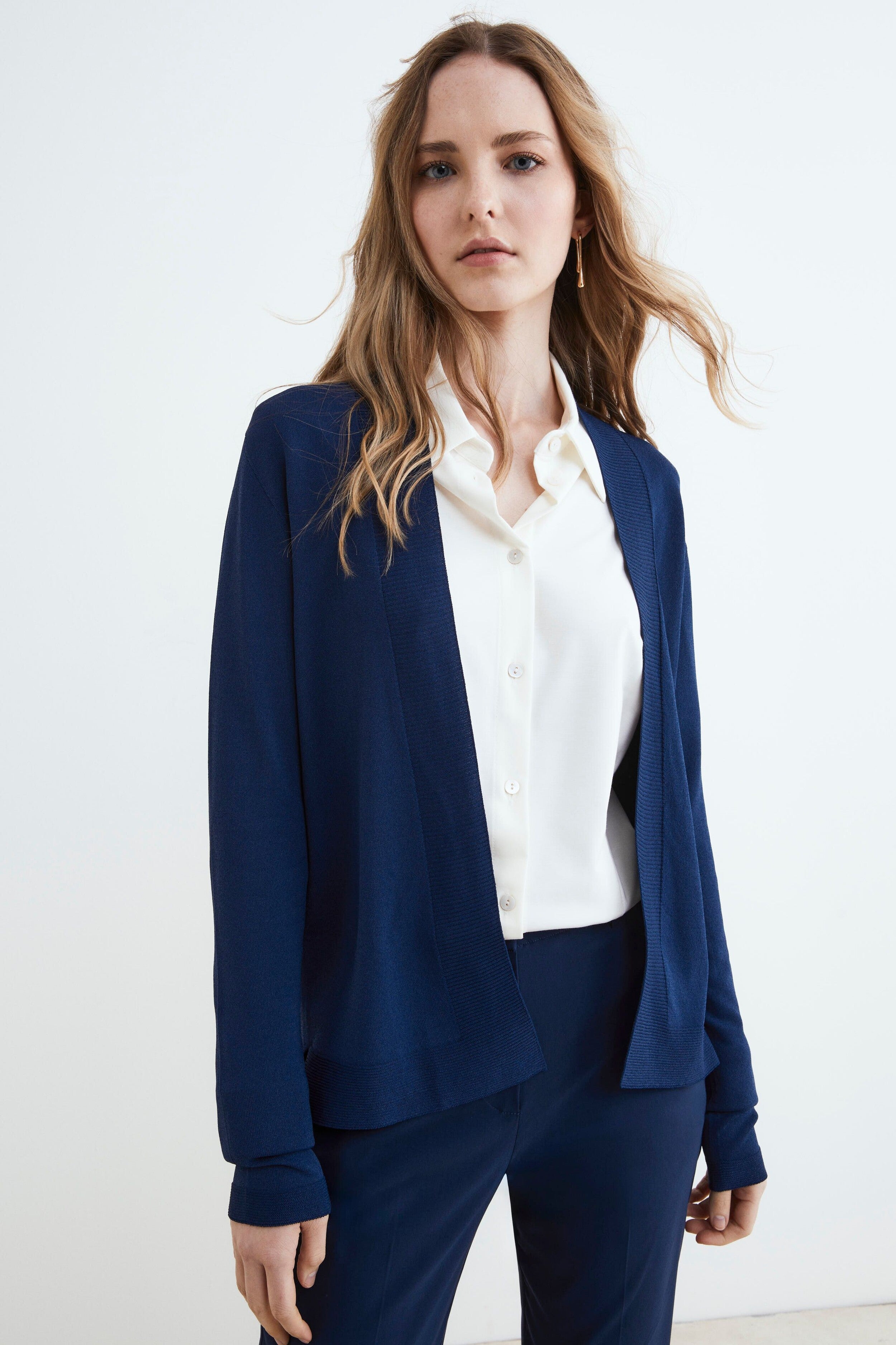 Cardigan ouvert - BLEU