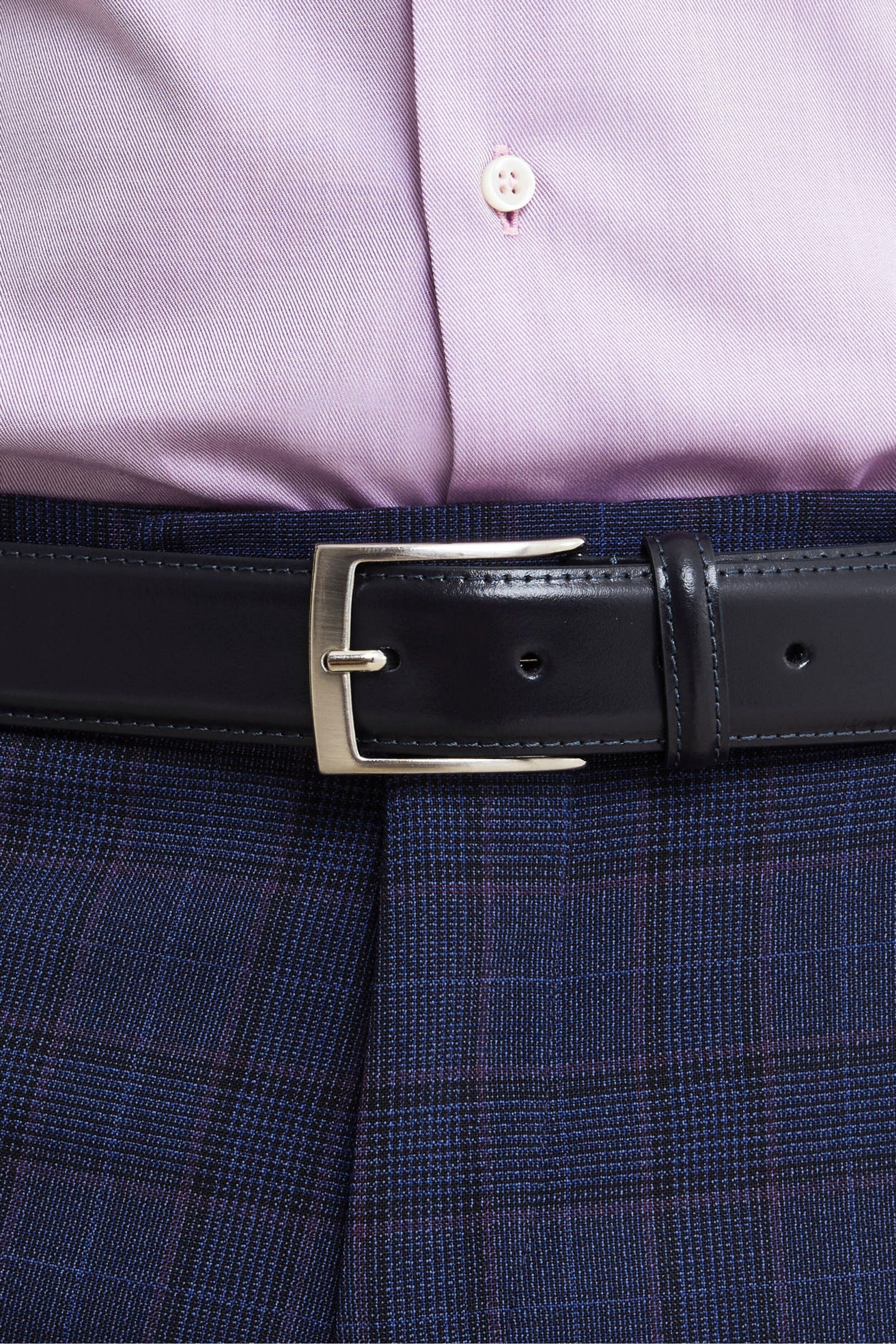 Ceinture en cuir pour hommes - BLEU