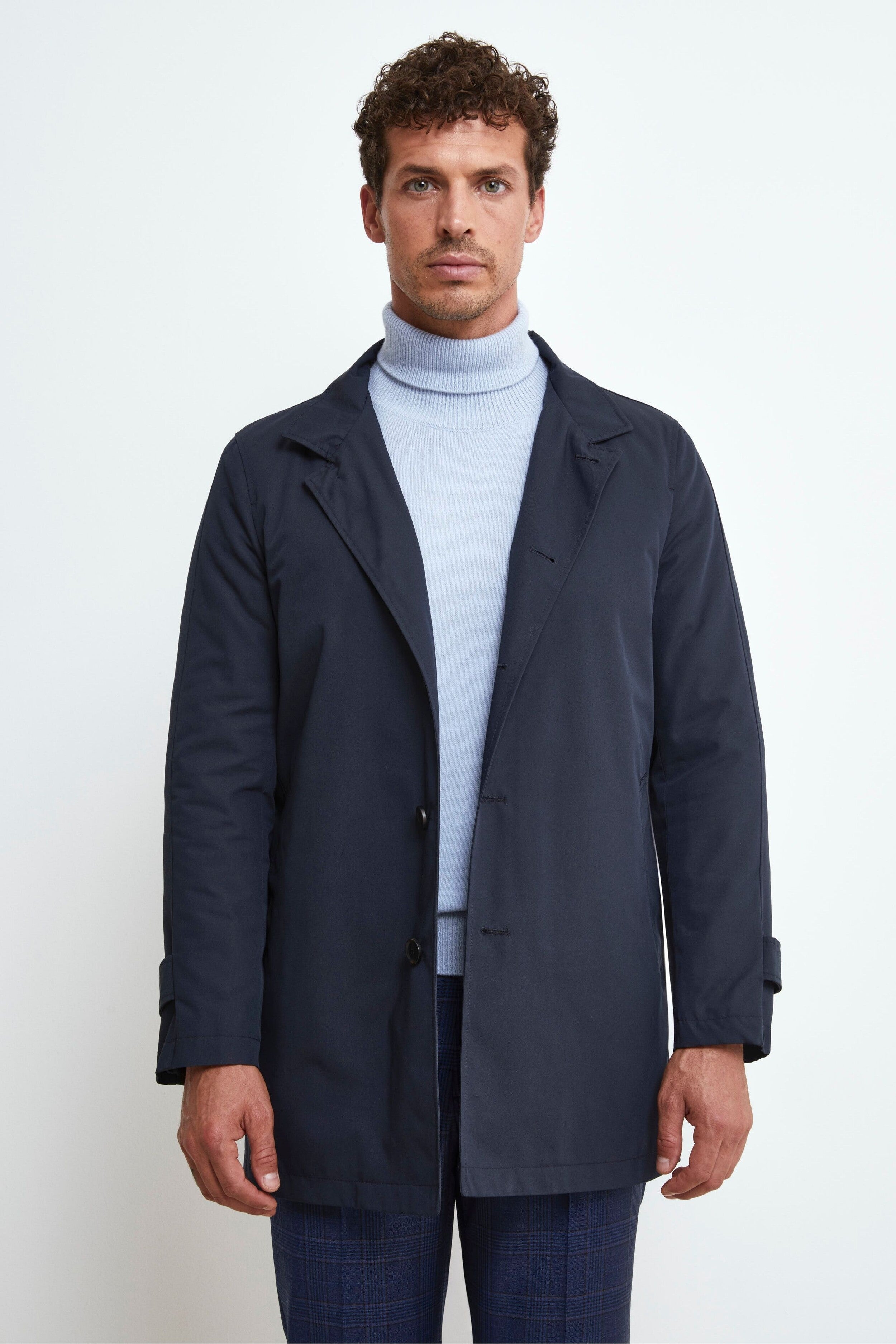 Mackintosh avec un gilet - BLEU