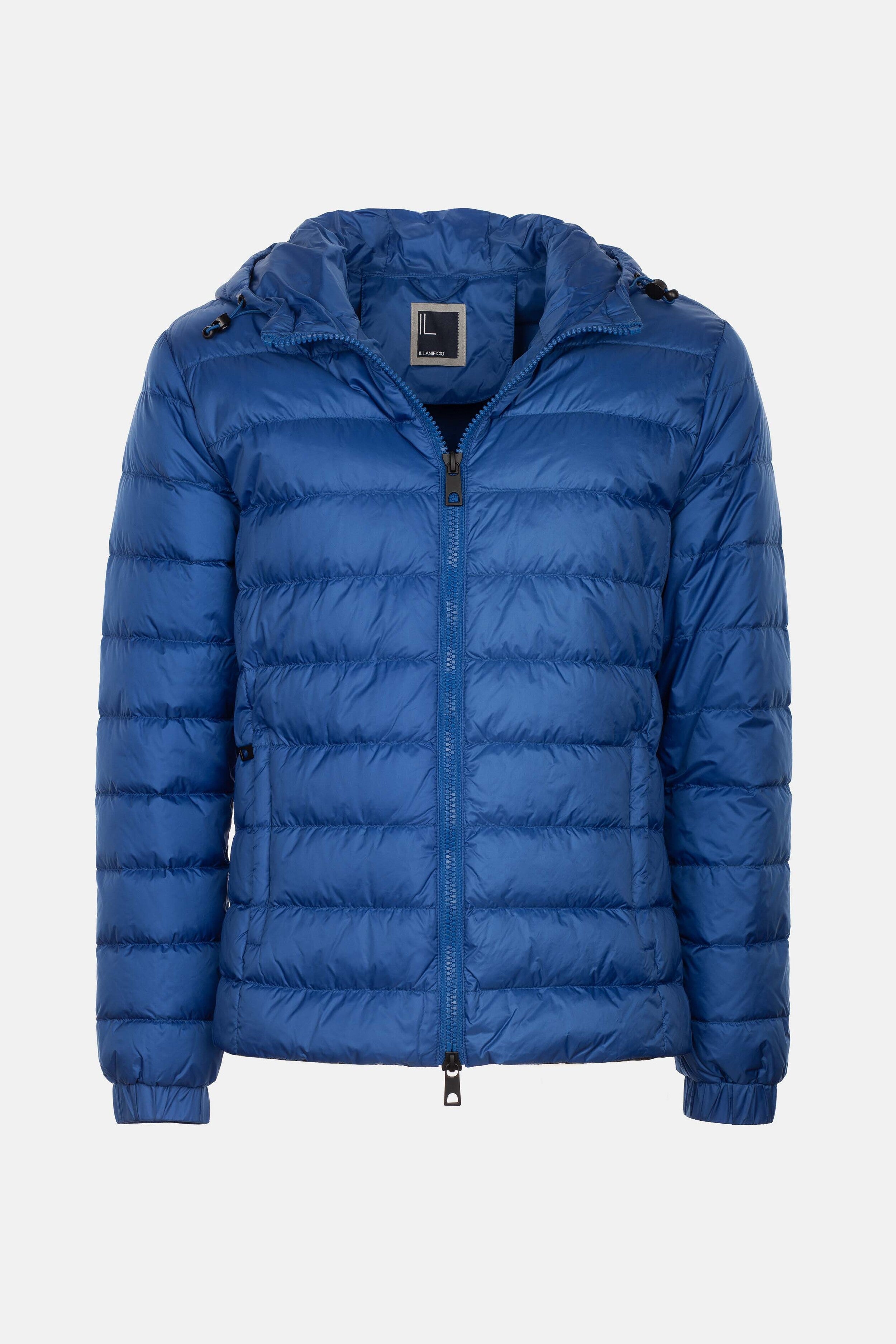 Lightweight men’s down jacket with hood - BLUETTE