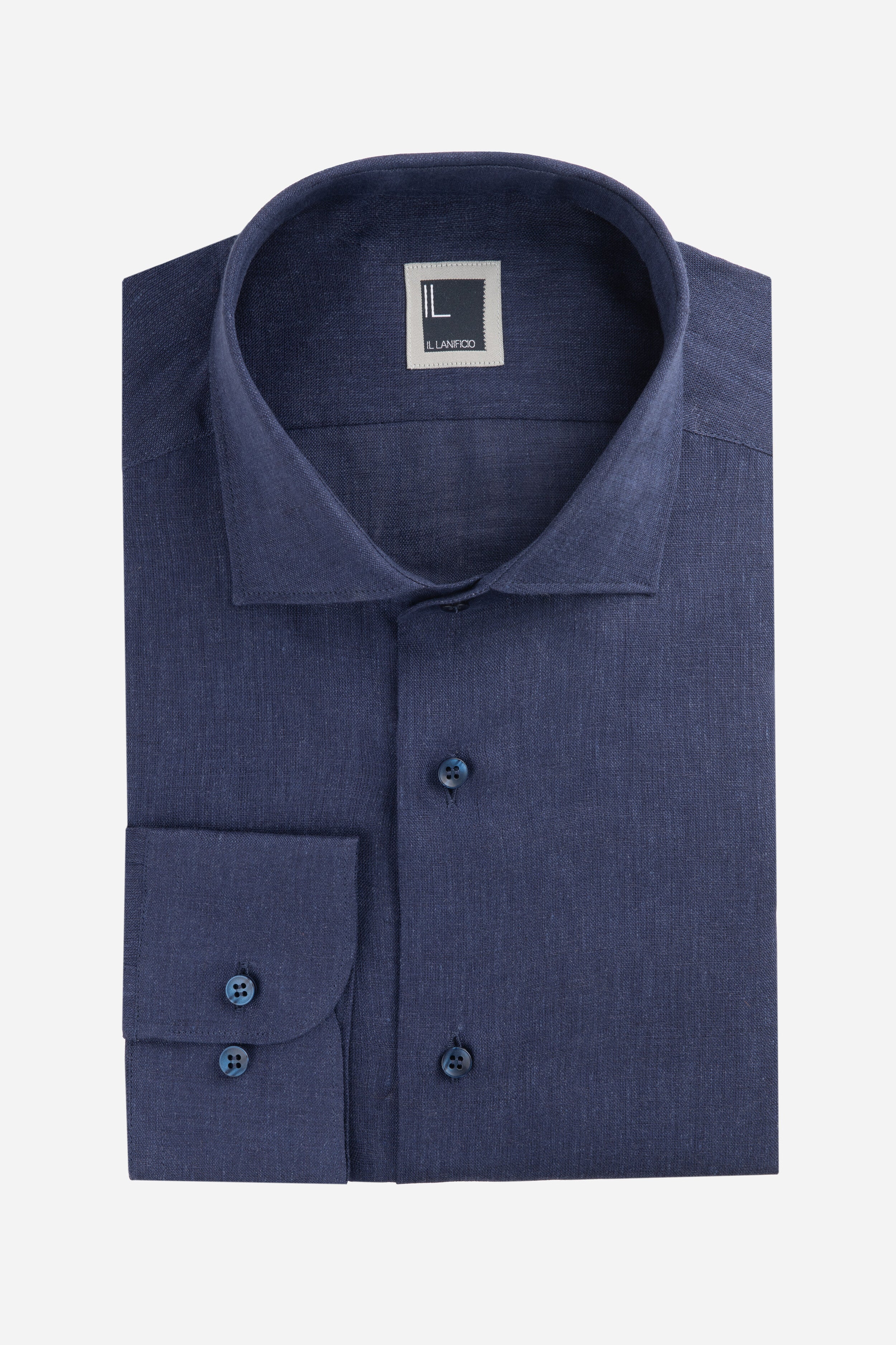 Chemise en lin pour homme - BLEU