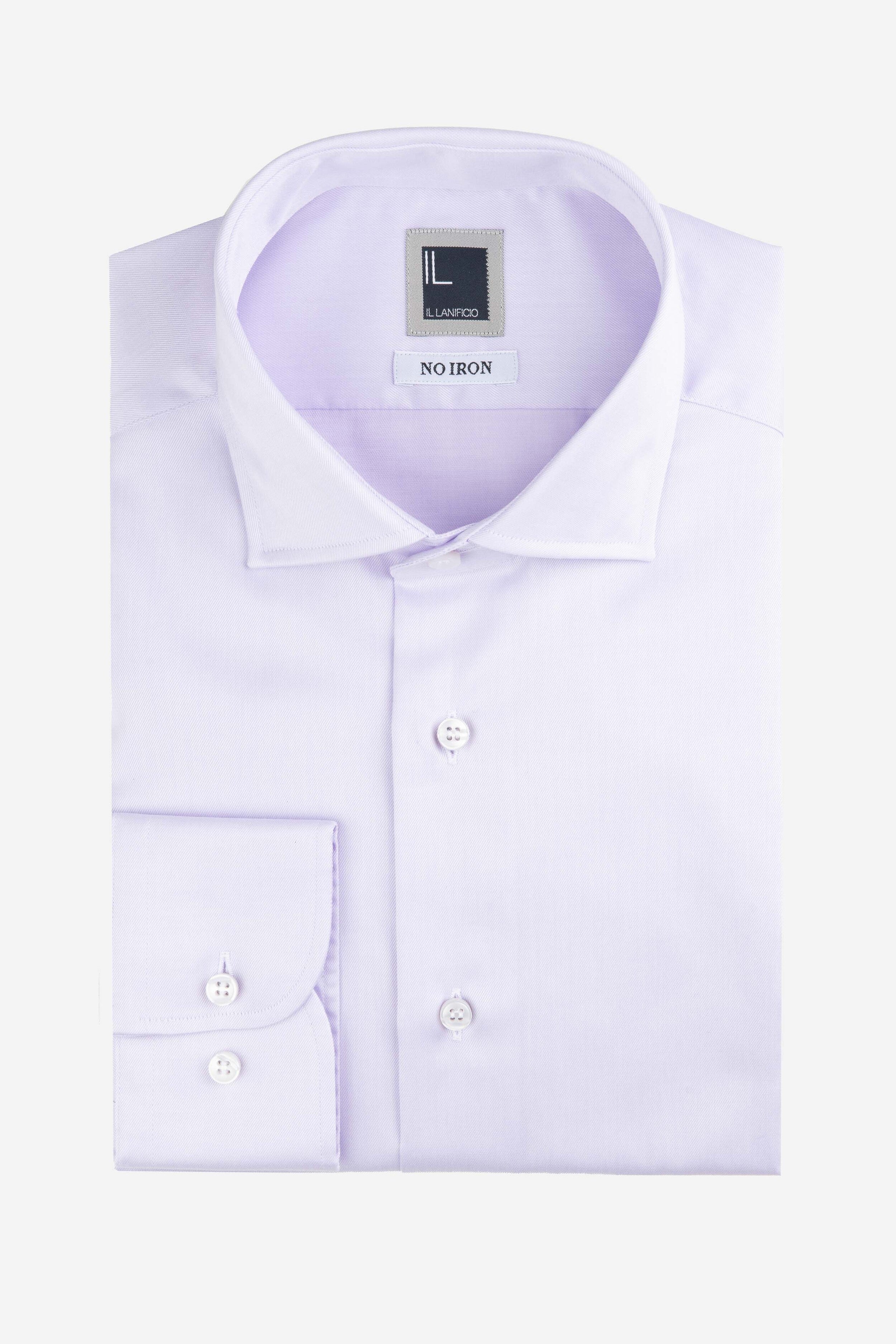 Chemise slim sans repassage - Glycine pourpre