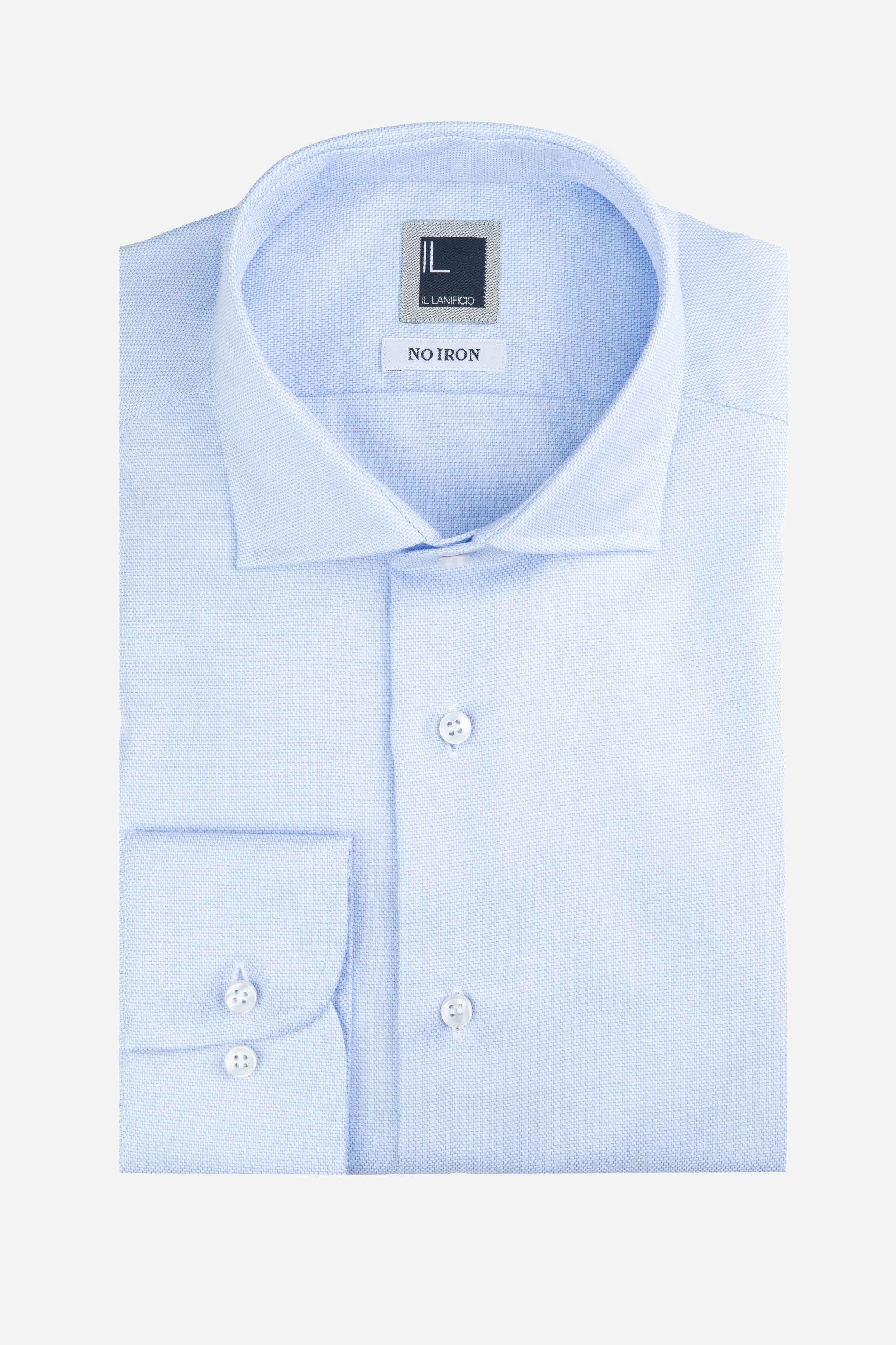 Chemise cintrée pas de repassage - Bleu clair