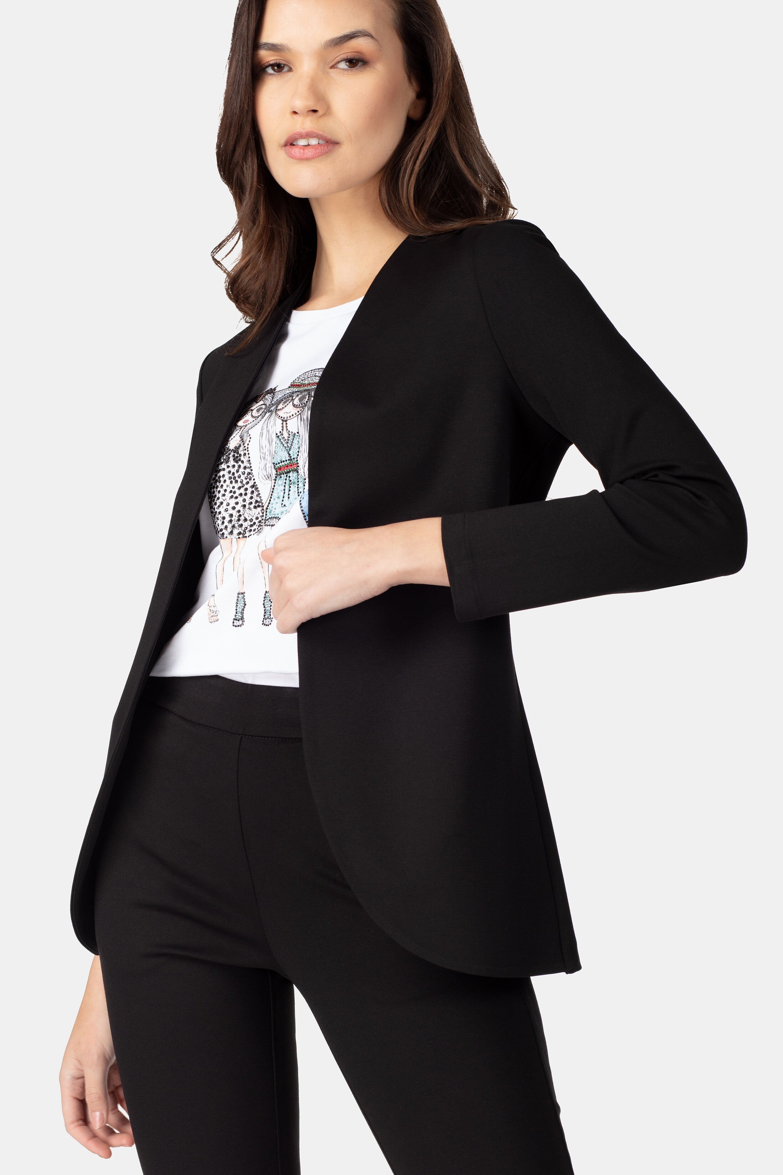 Blazer décontracté pour femmes - NOIR