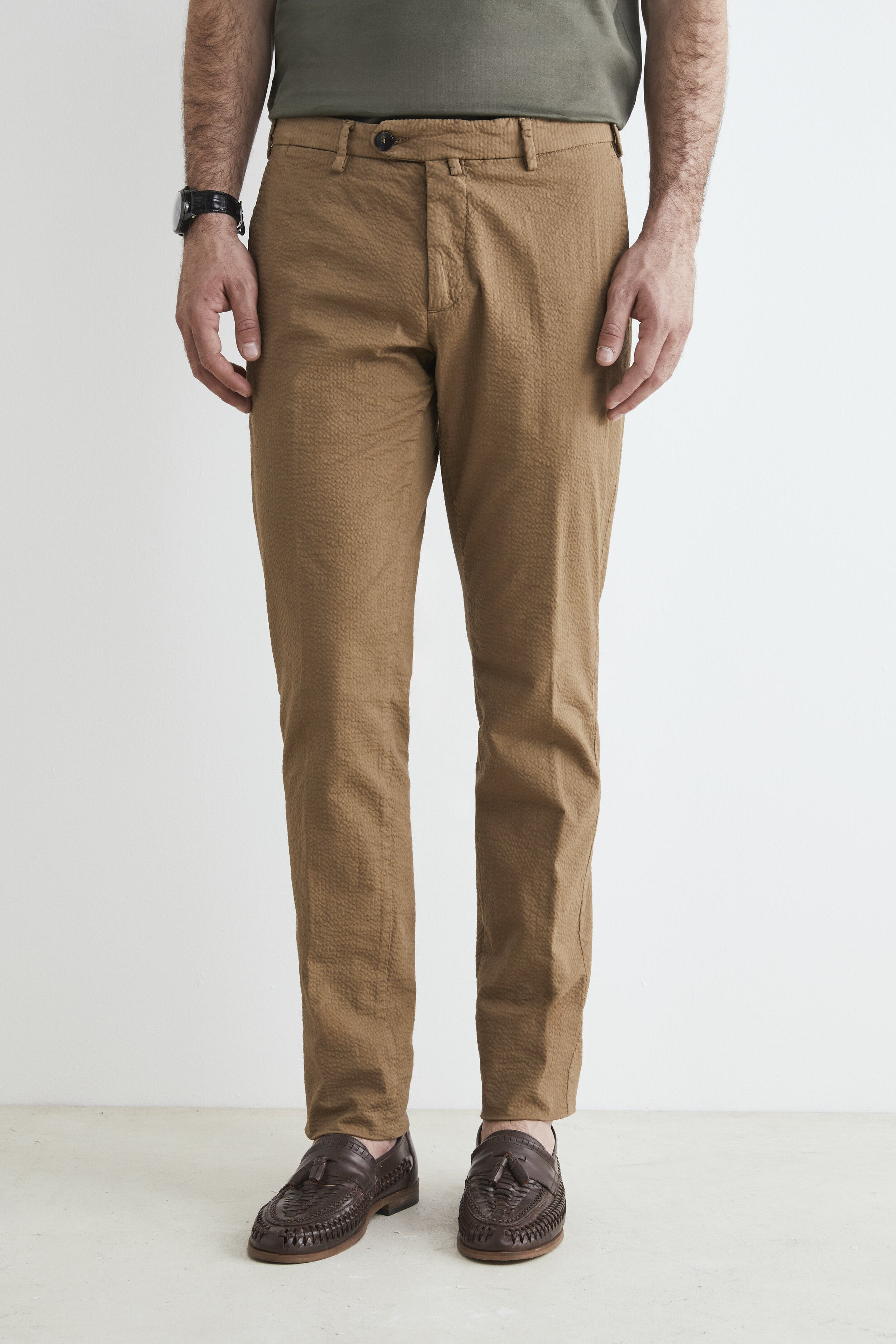 Pantalon chino pour hommes - Marron