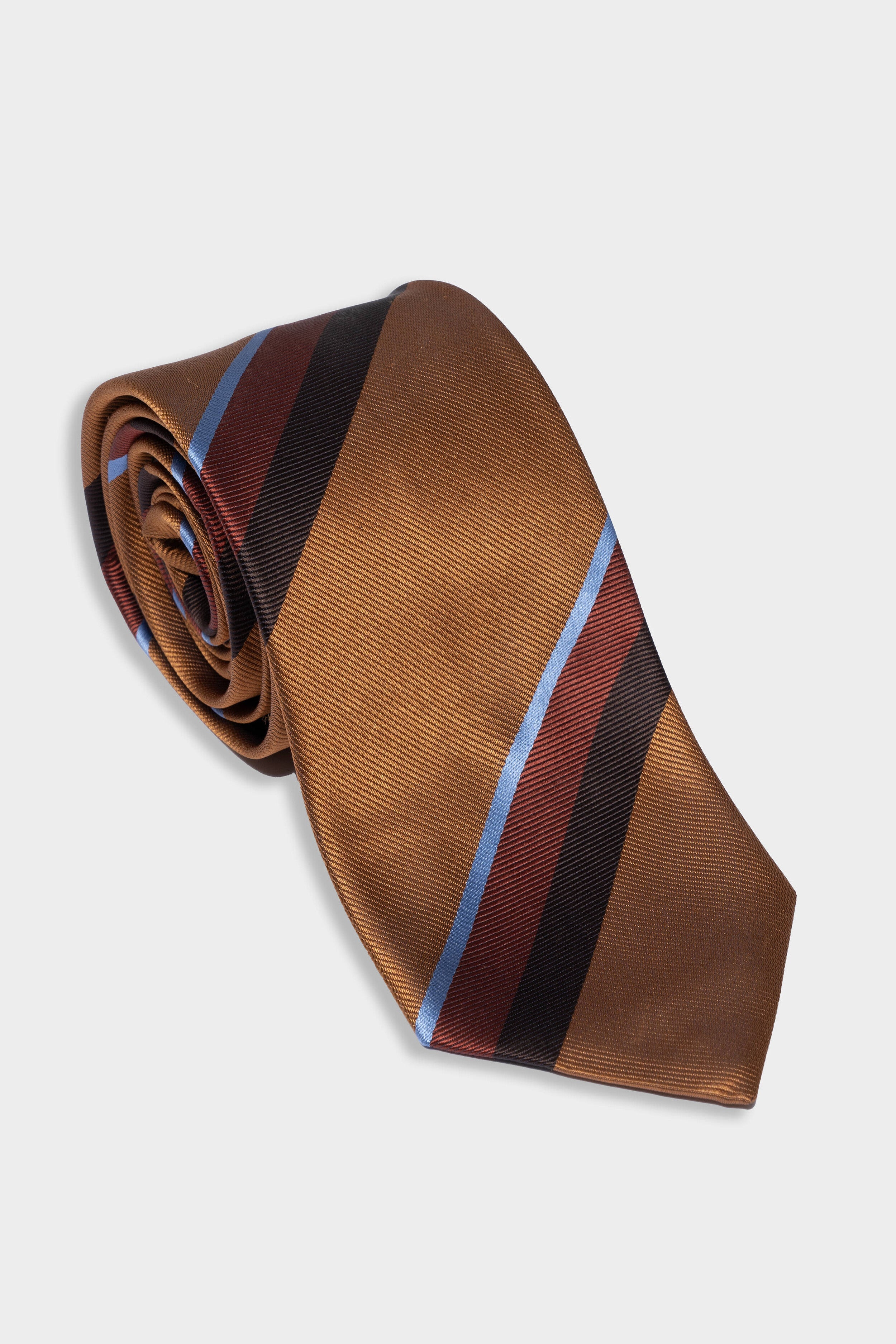 Tie fantasy with stripes - RUST STRIPED