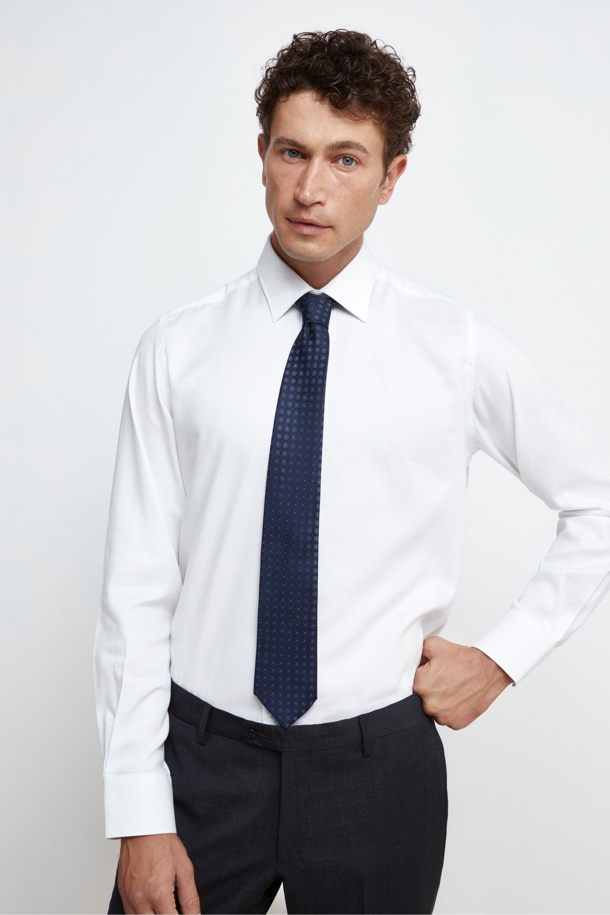 Chemise classique Regular Fit - BLANC