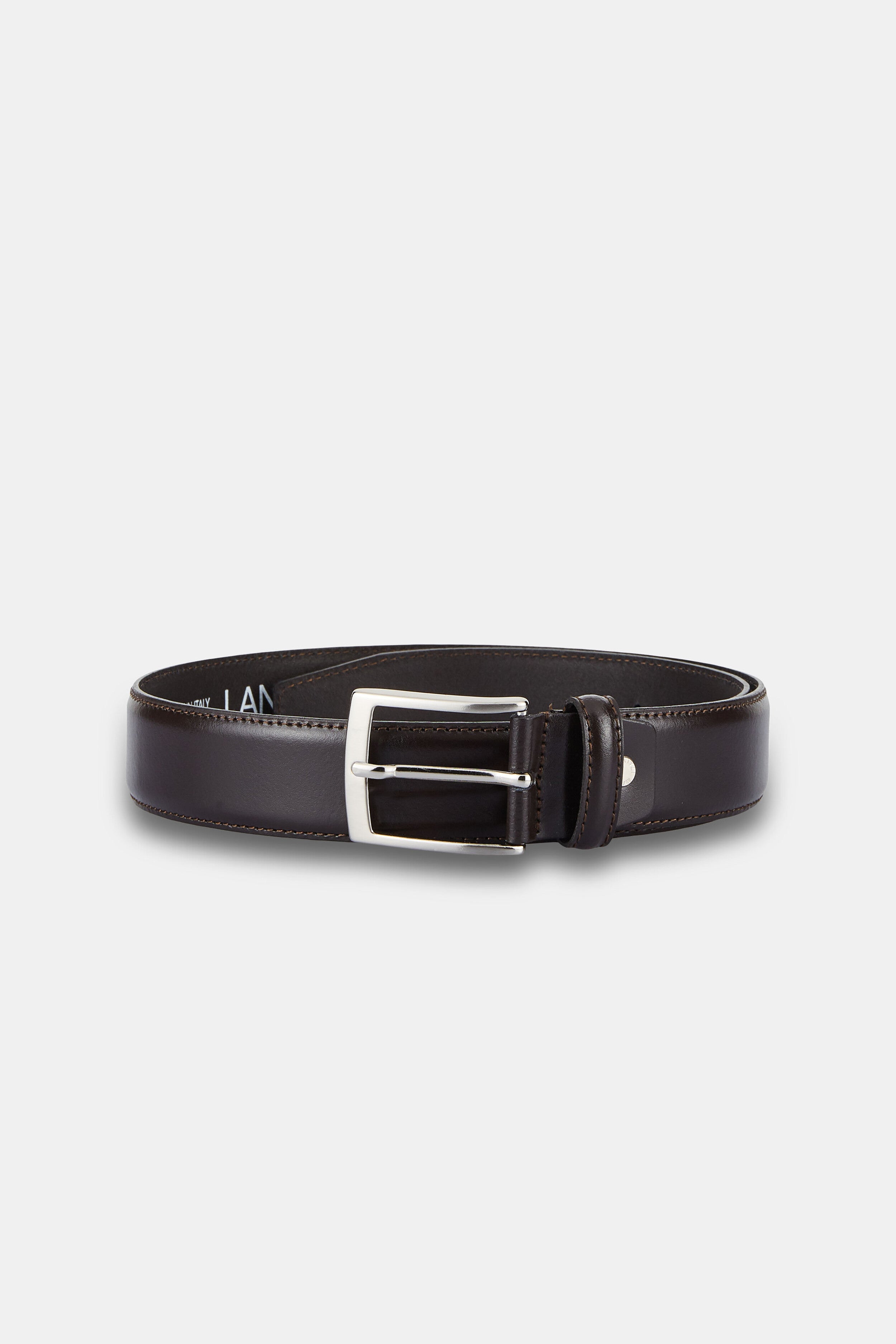 Men’s leather belt - Dark brown