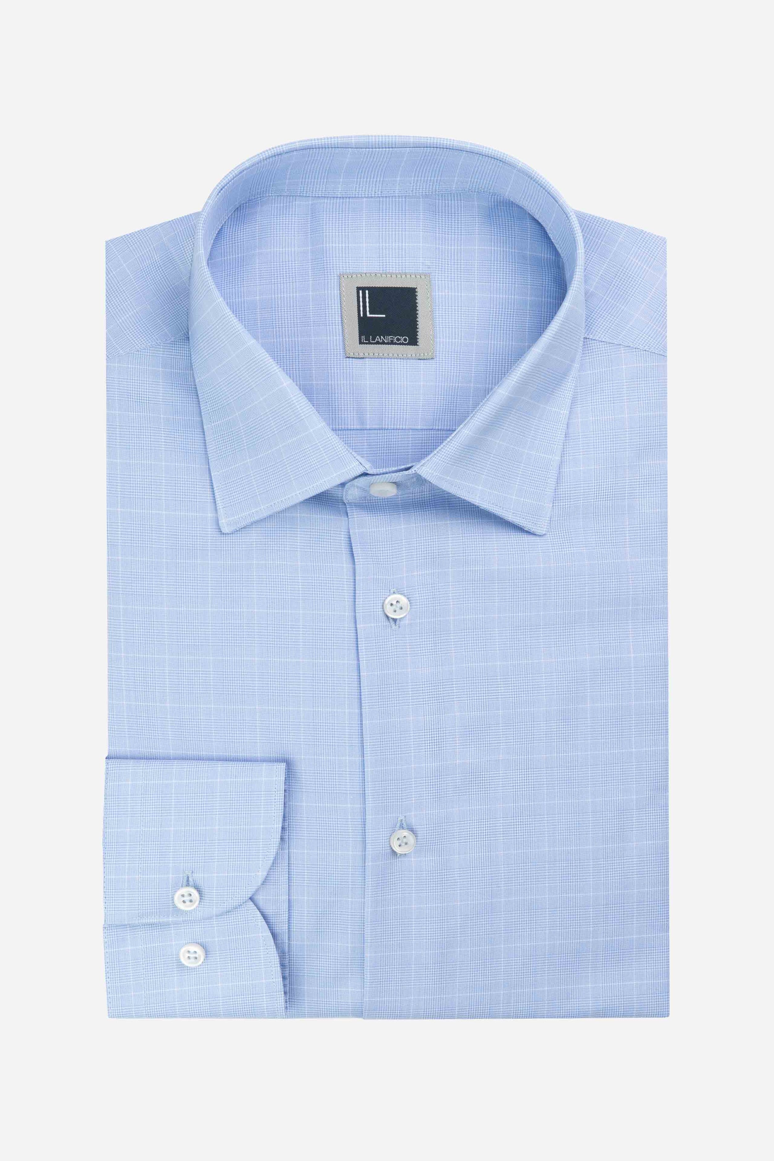 Light blue check shirt - Light blue check