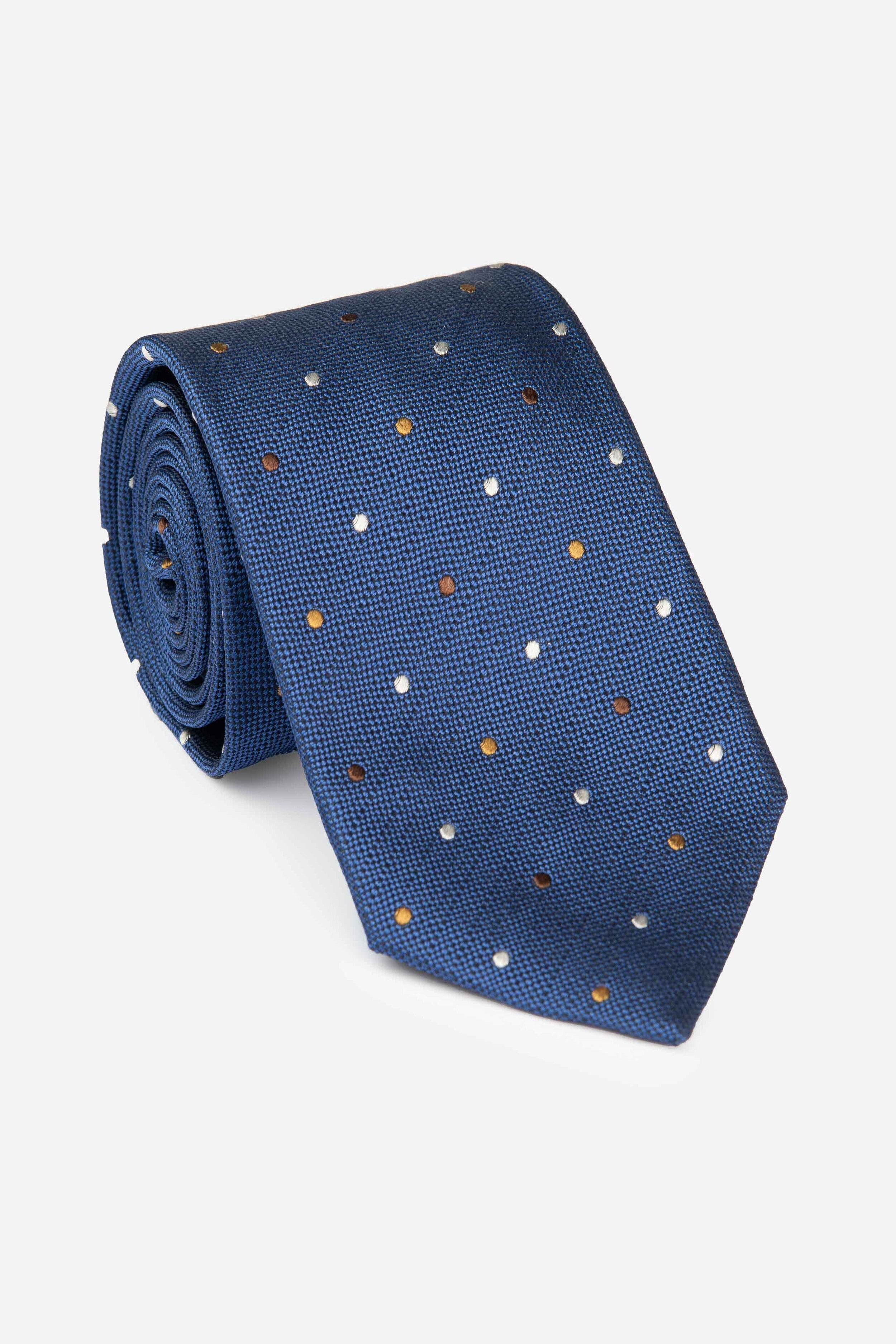 Polka dot tie in silk - POLKA DOTS AVIO