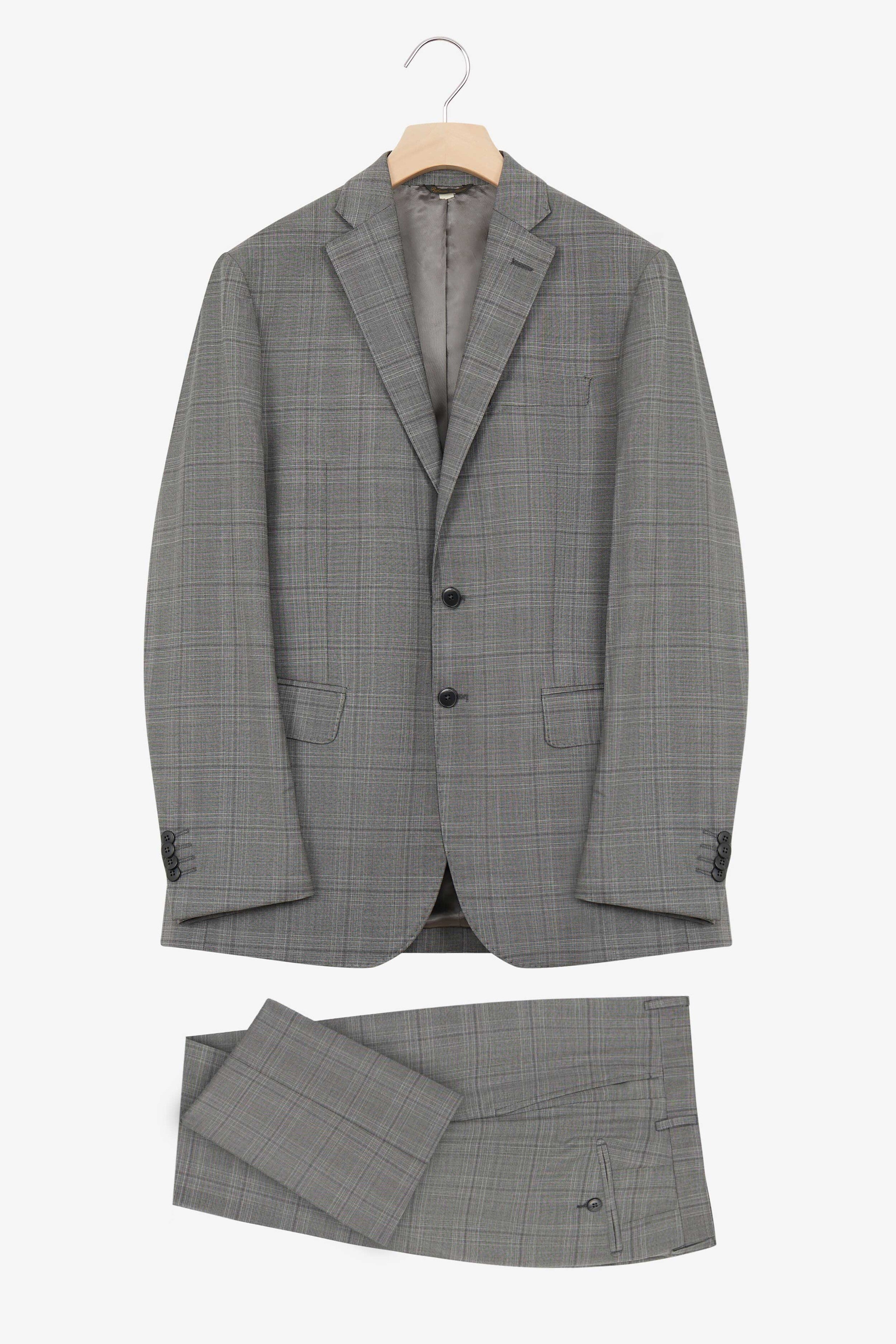 Robe grise à carreaux - Checks gris