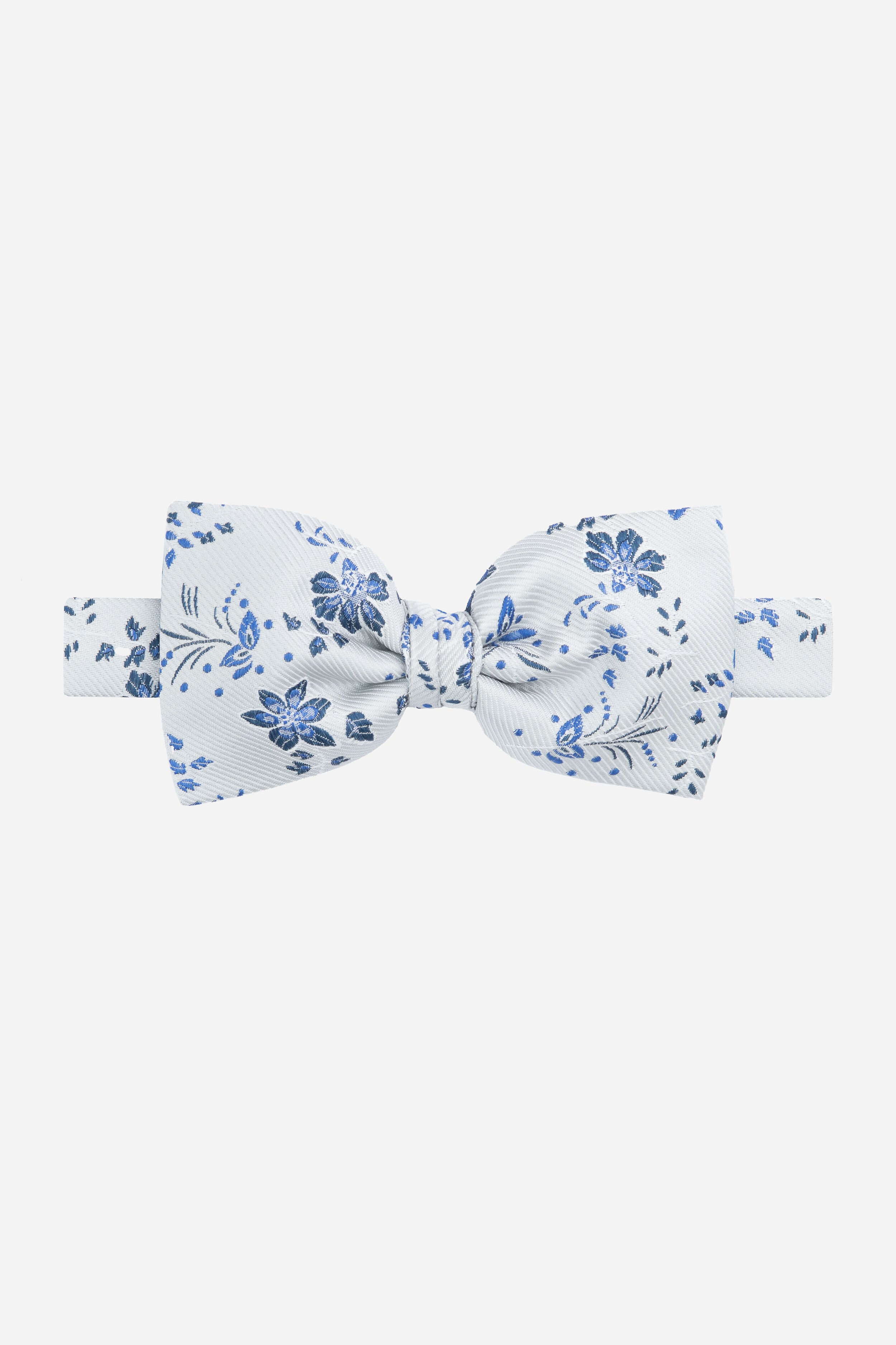 Papillon de fleurs - Motif gris-bleu