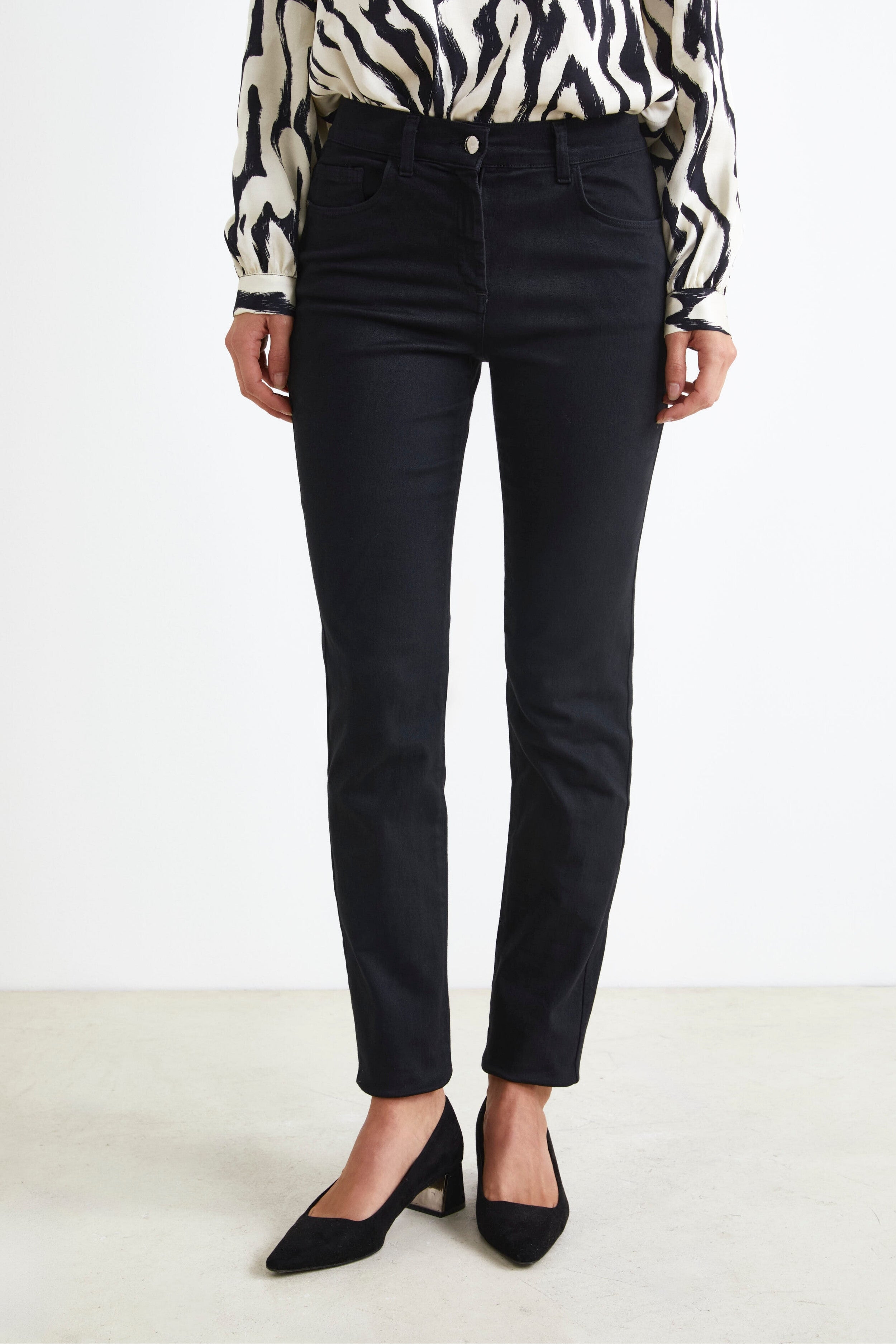 Pantalon Stretch Cinq Poches - NOIR