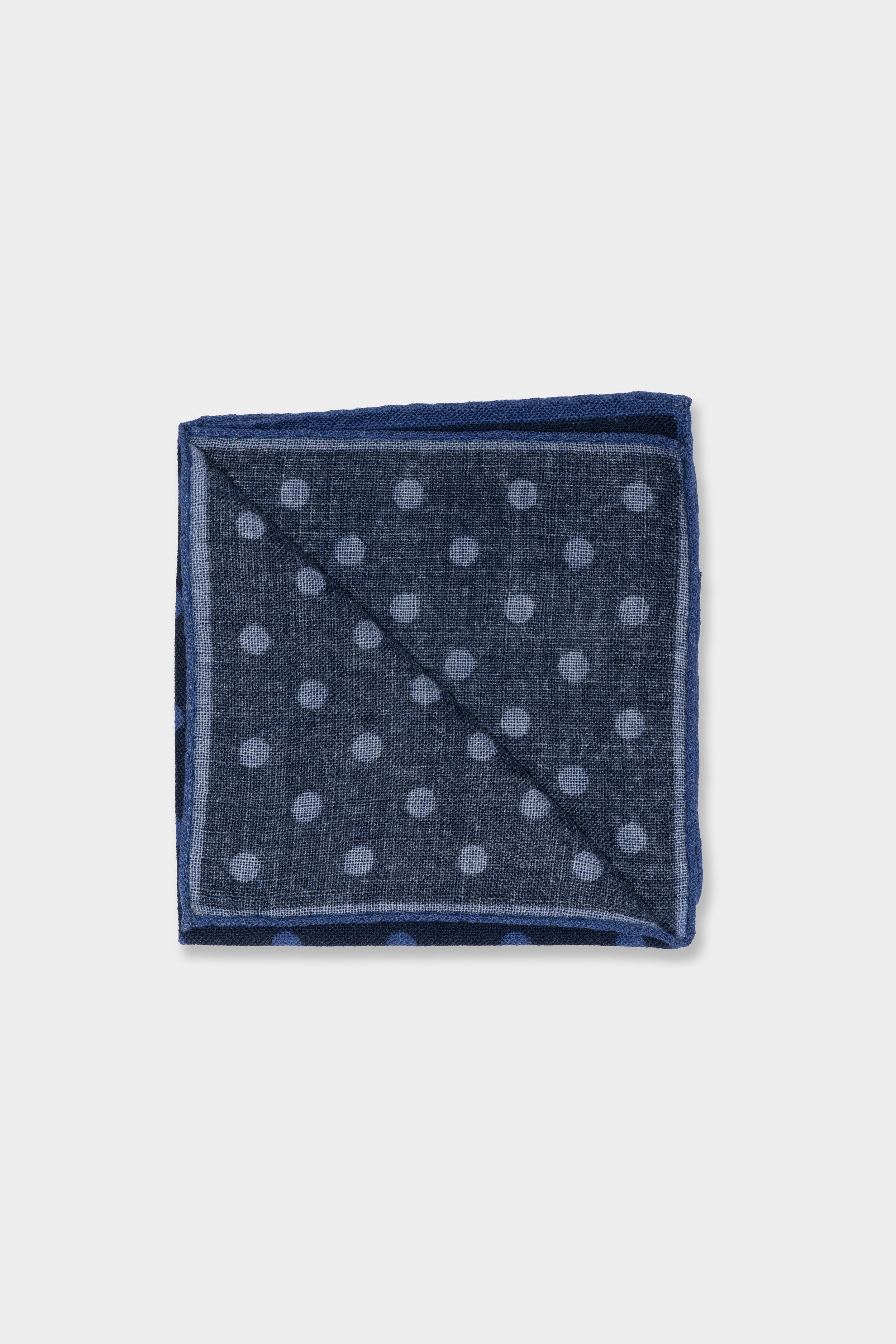 Polka Dot Clutch Bag - Blue pois