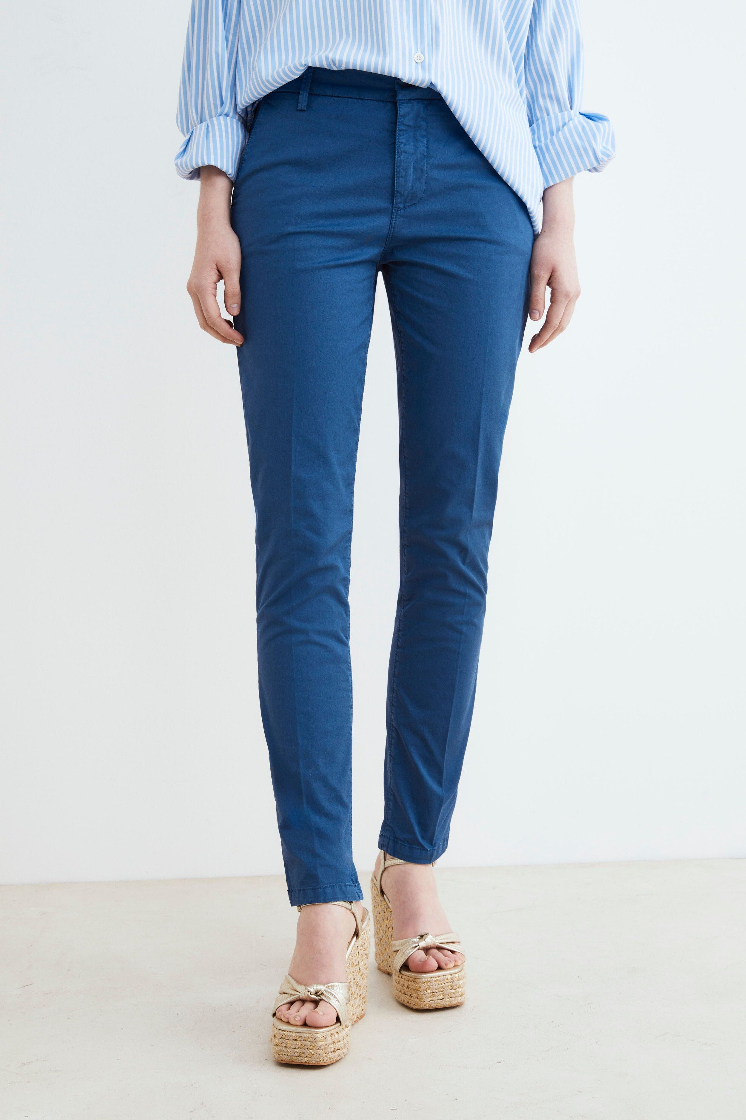 Pantalon chino - Bleu moyen