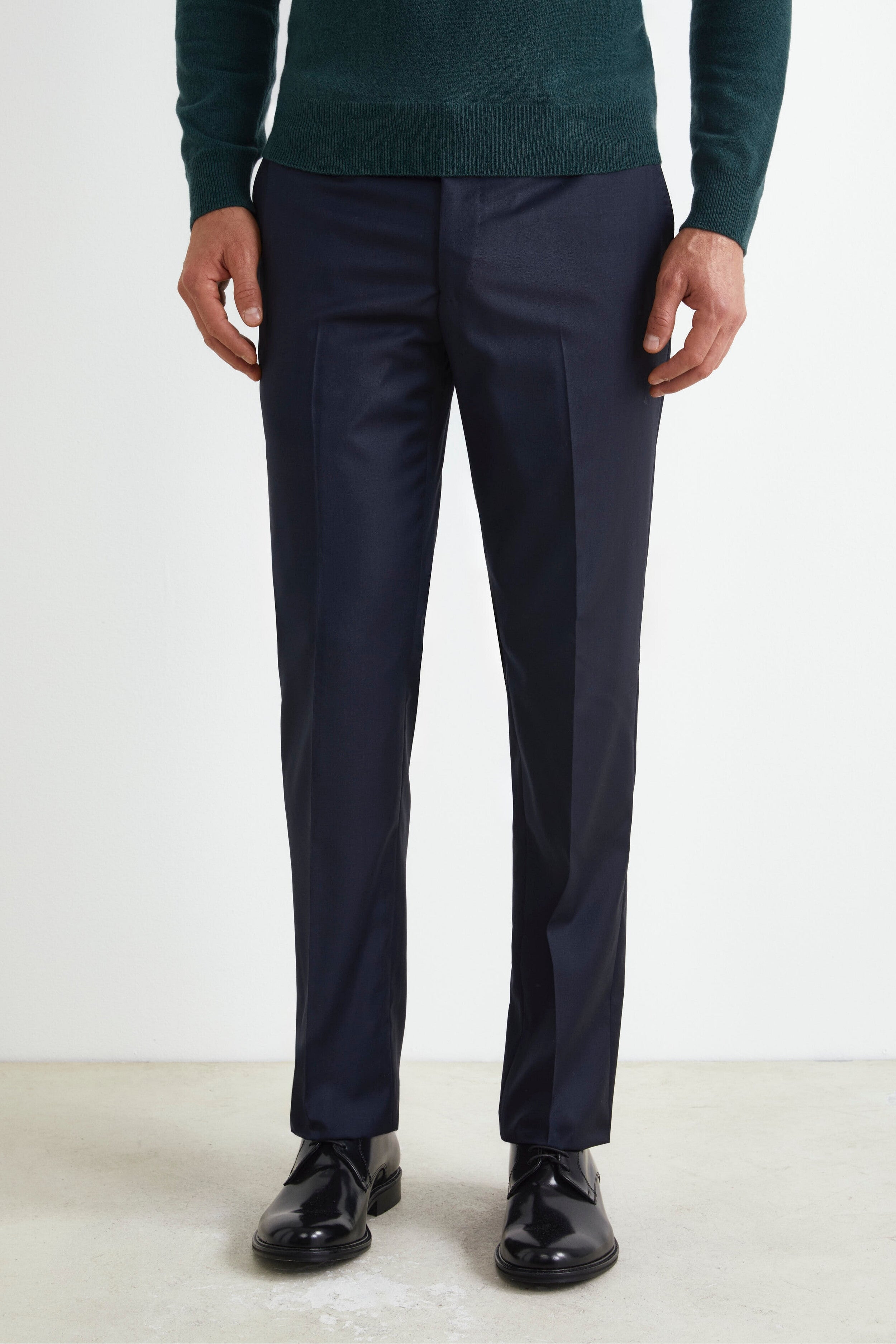 Pantalon Confort en Laine - BLEU