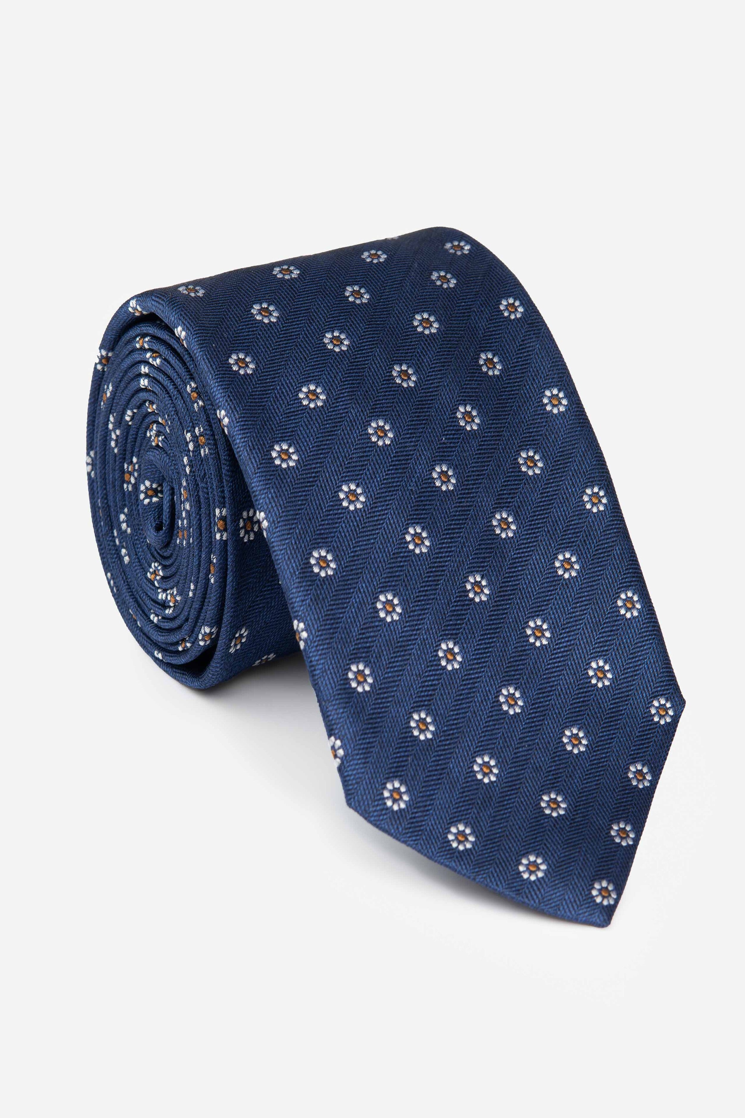 Cravate fantaisie pour homme - Motif bleu