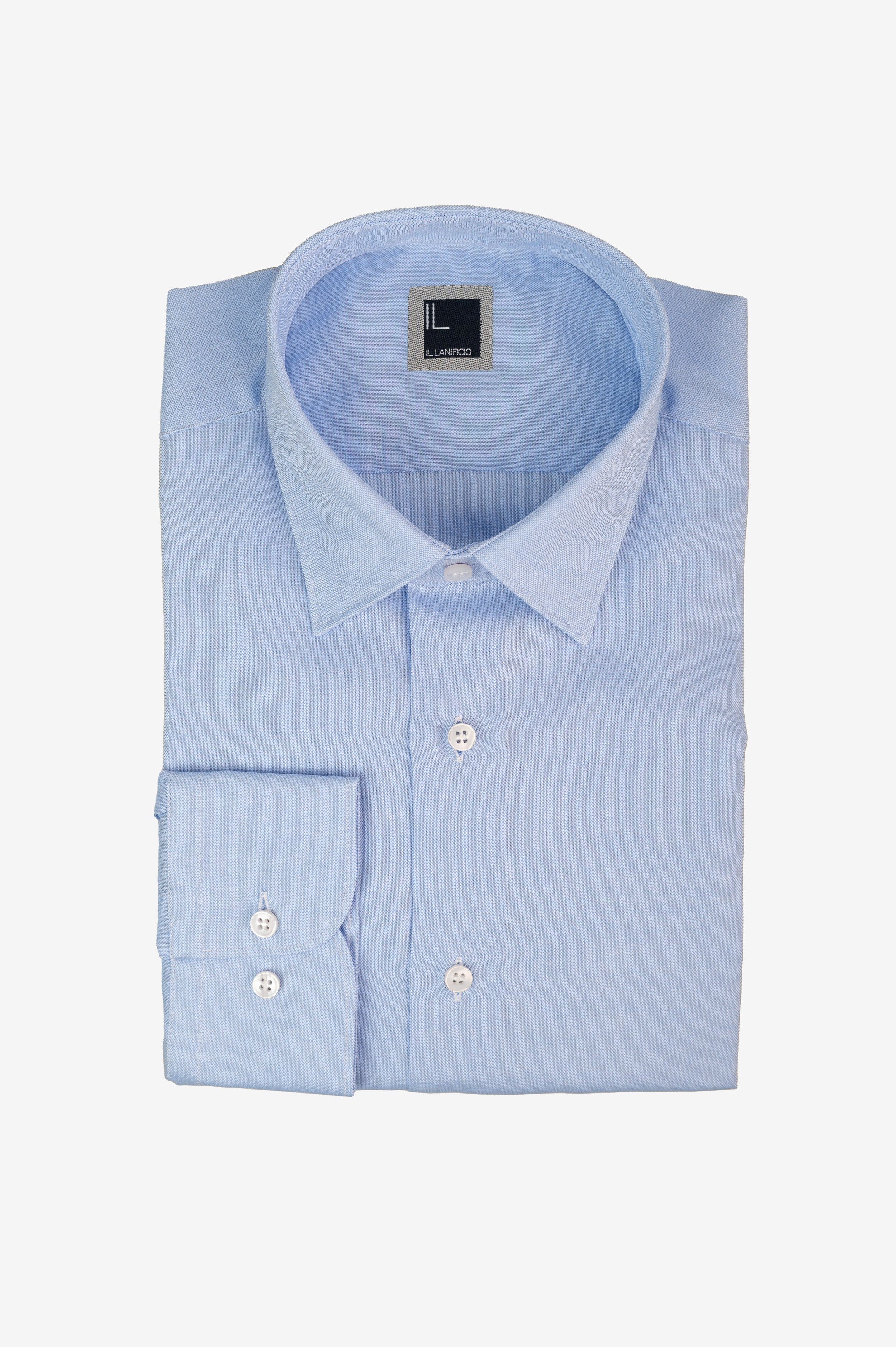 Oxford cotton shirt regular fit - Light blue