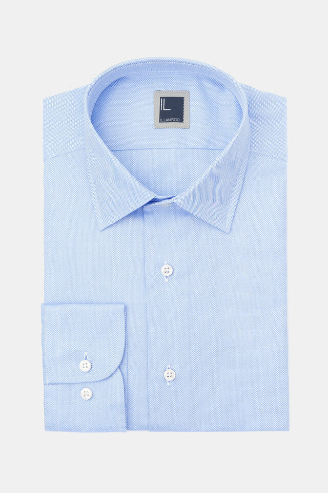 Casual slim shirt - Light blue