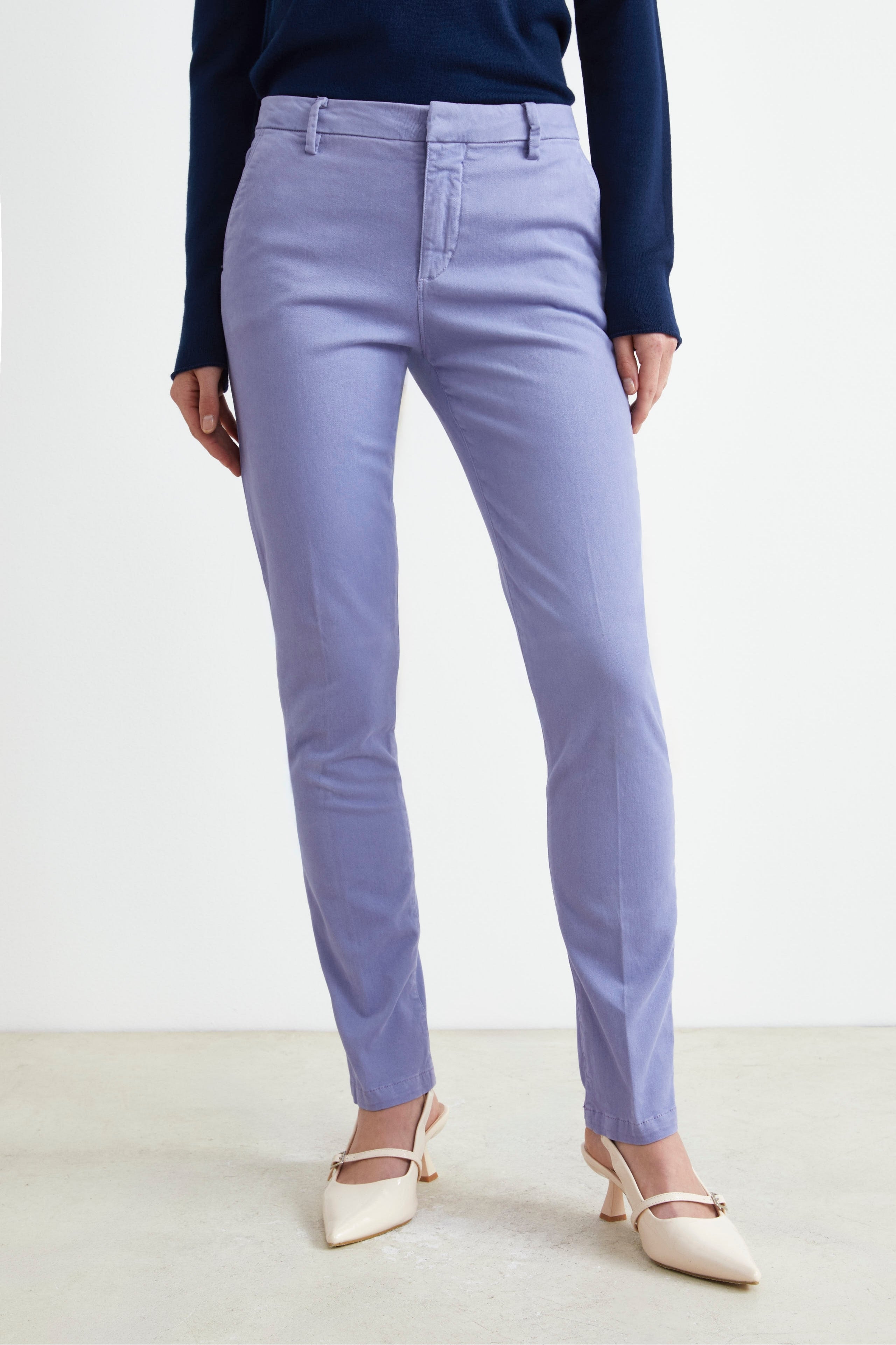 Pantalon à cinq poches - Lilas