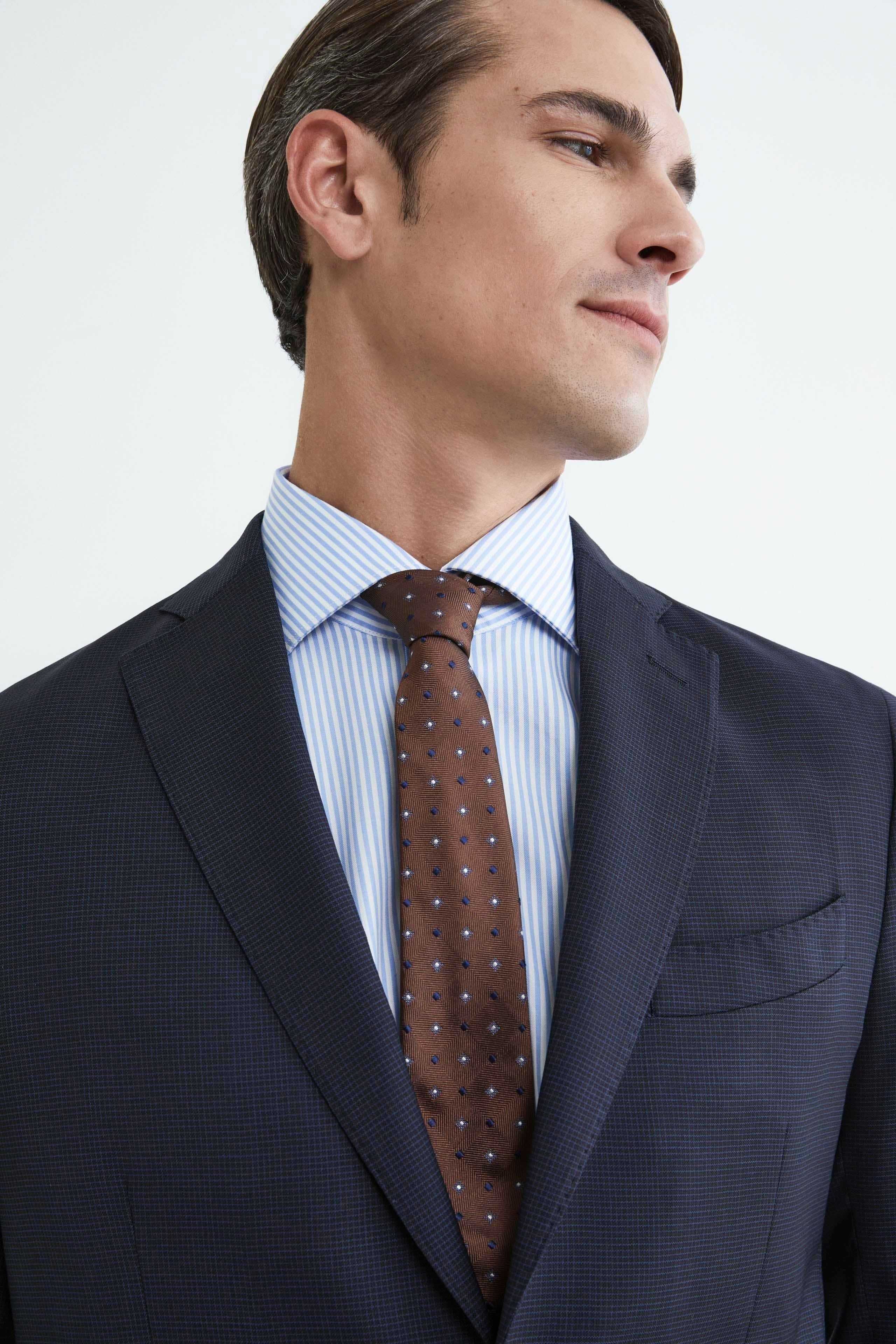 Polka-Dot Silk Tie - Burgundy pois