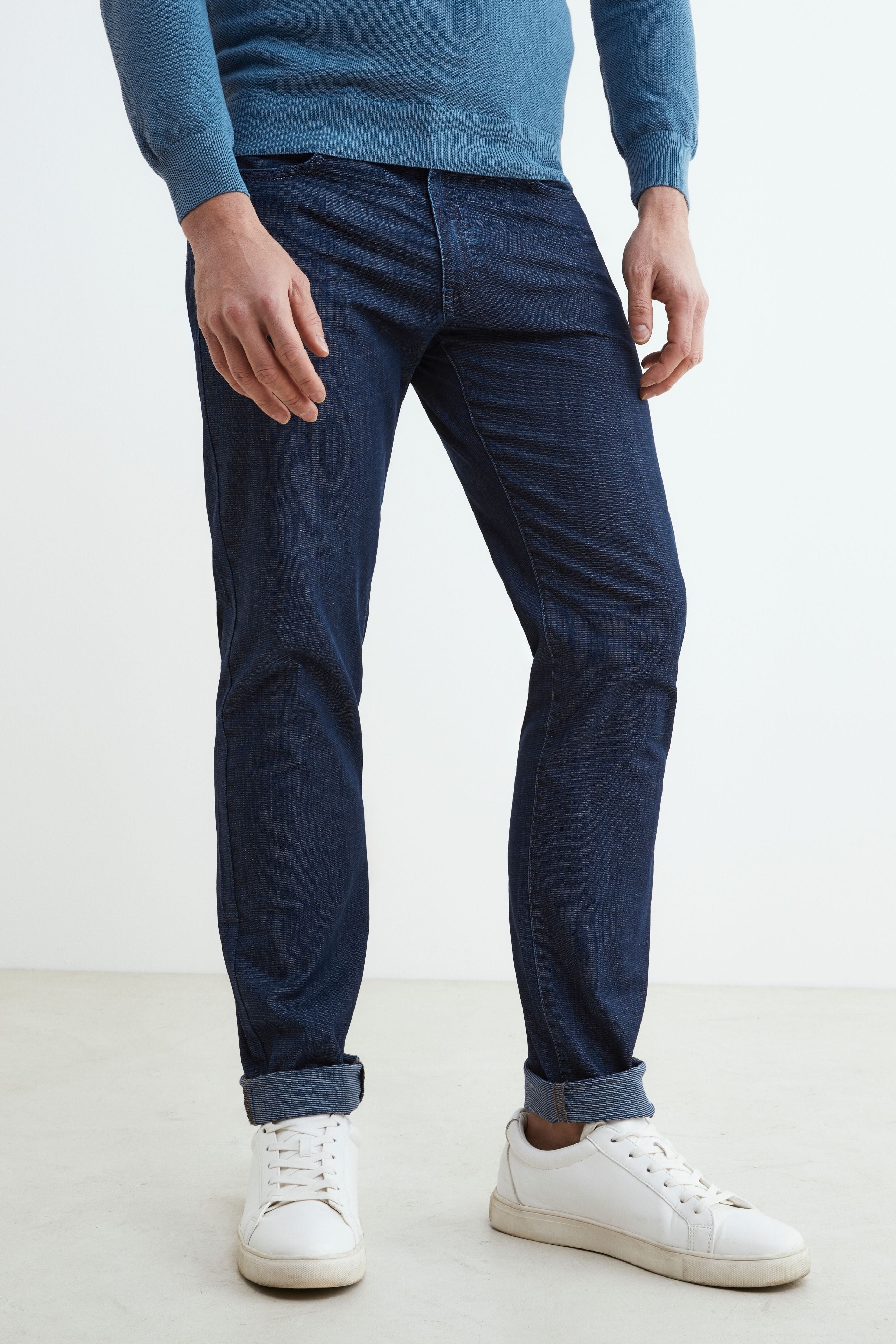 Jeans slim pour hommes - Bleu indigo