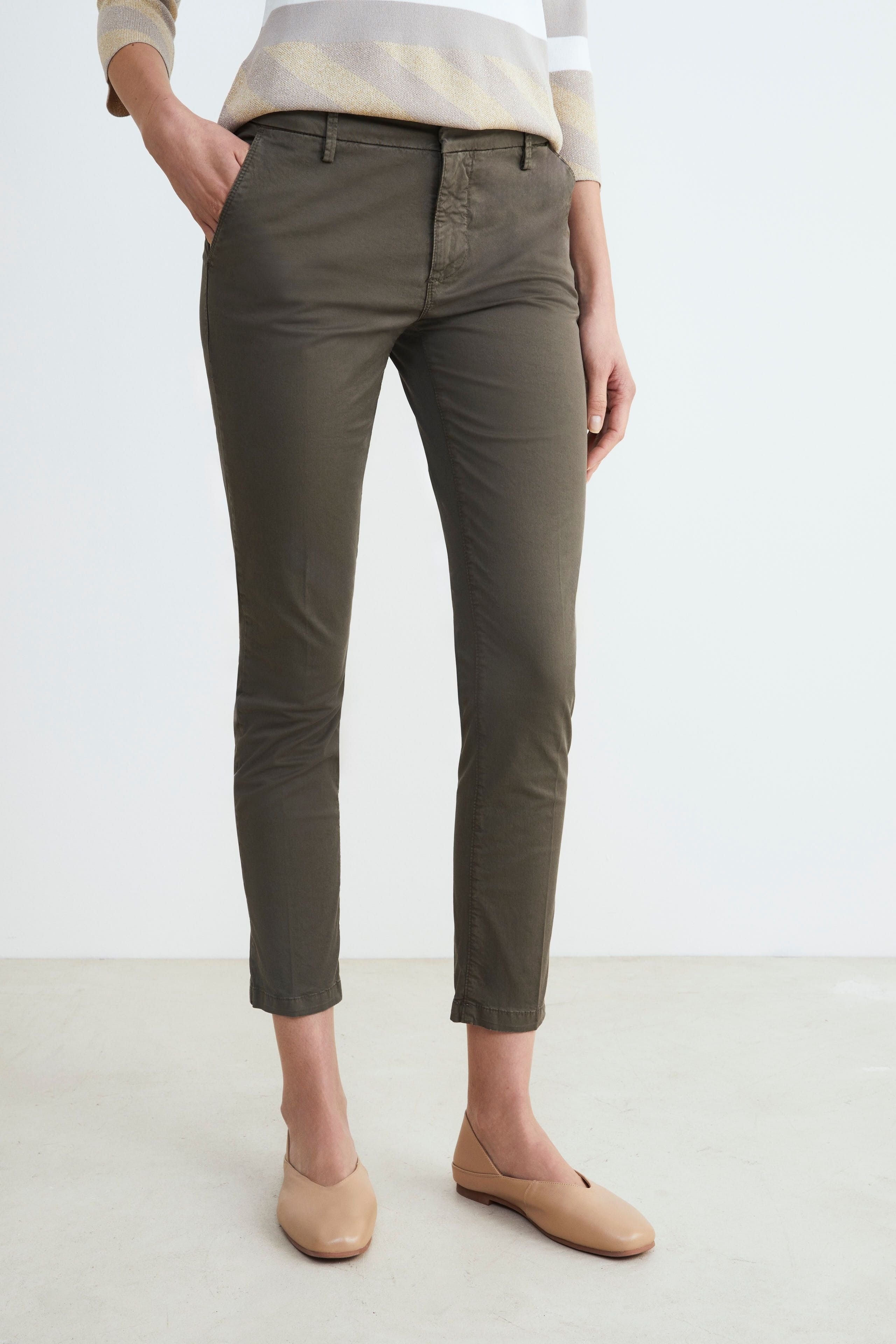 Chino trousers - Military green