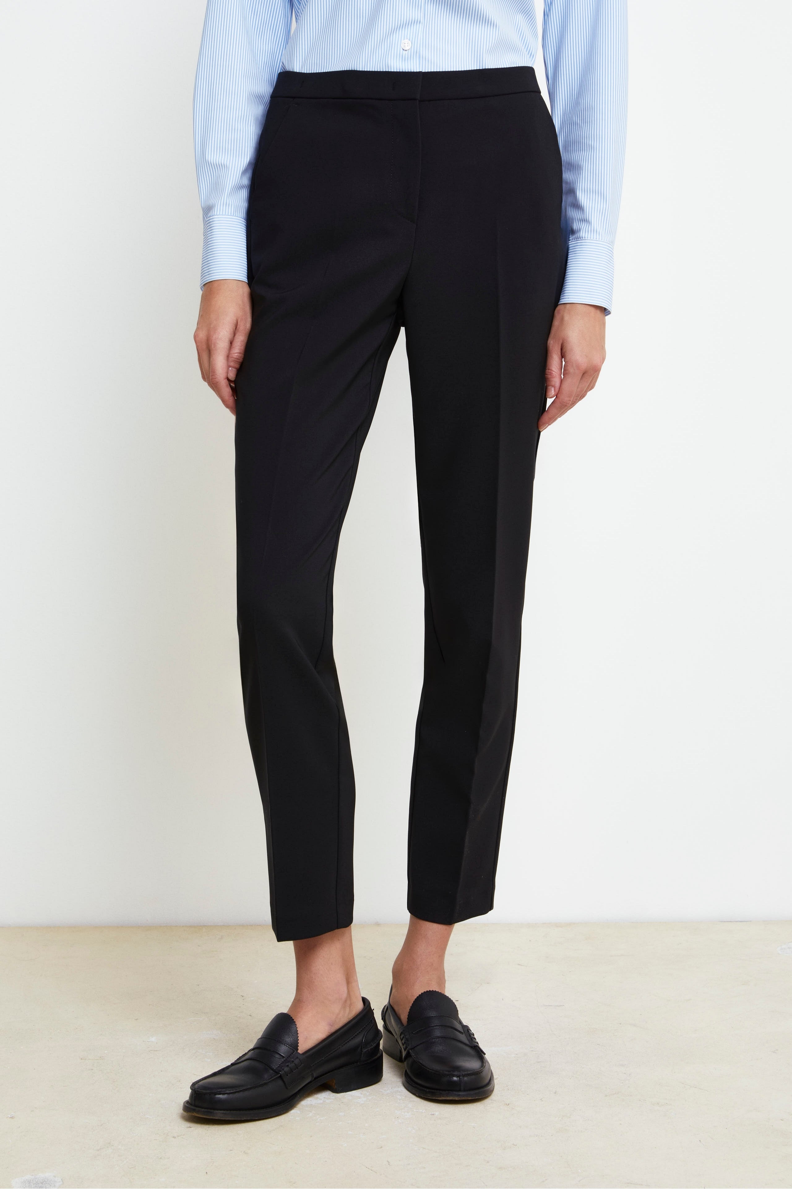 Pantalon slim en jersey - NOIR