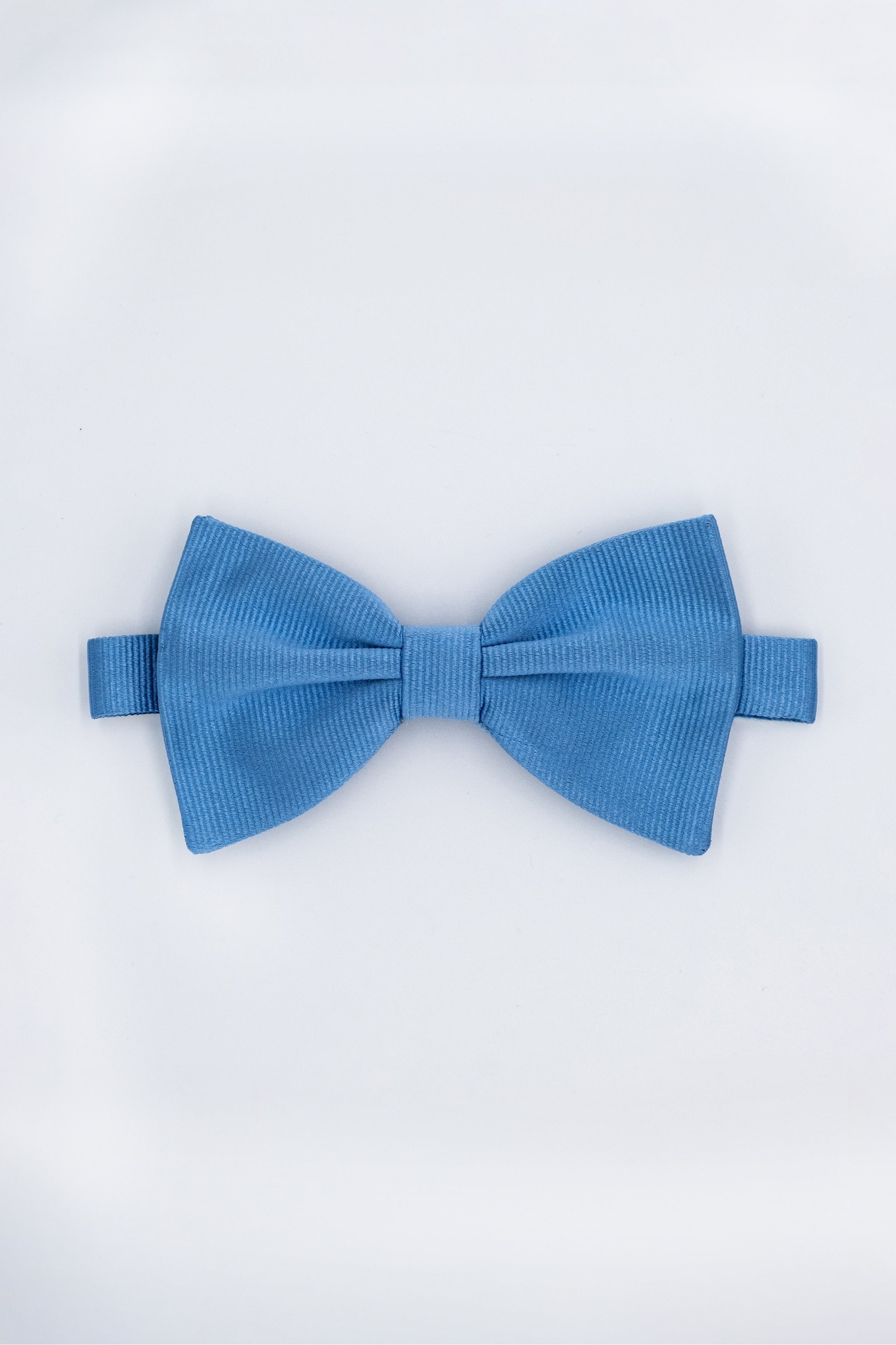 Elegant Silk Bow Tie - Light Blue