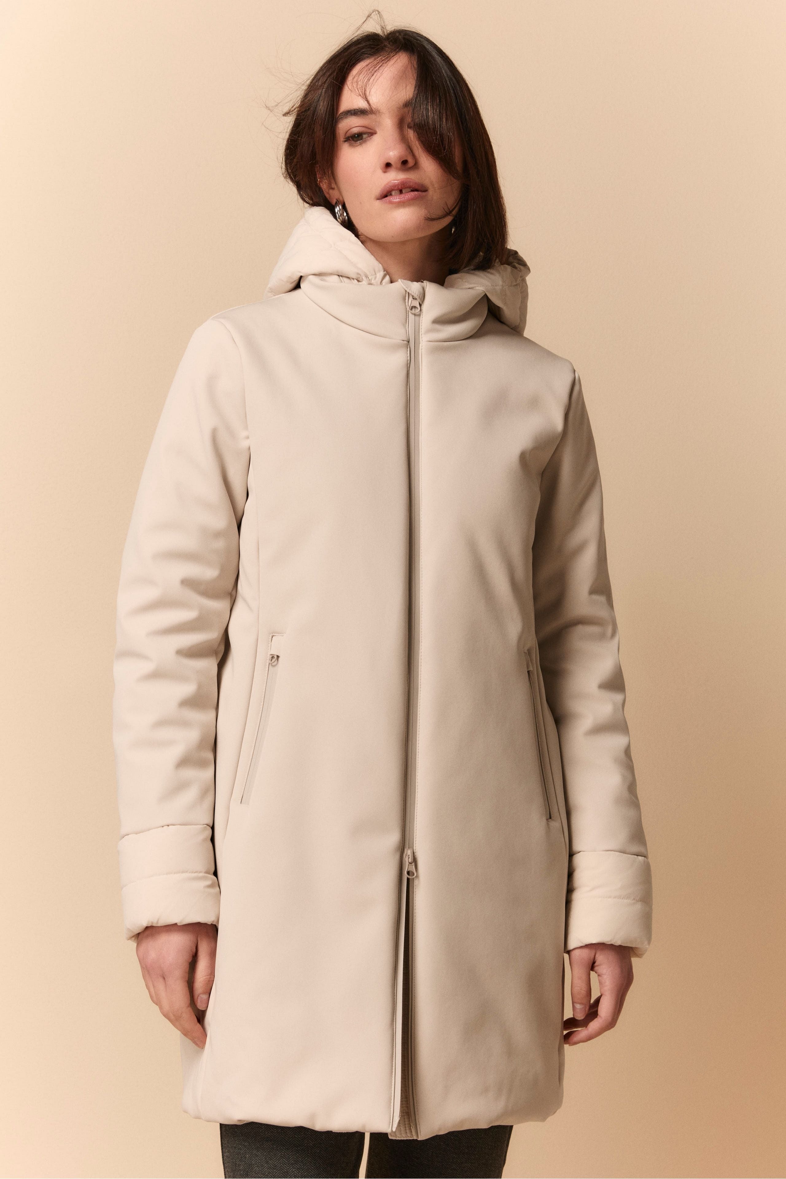 Technical Hooded Jacket - CREAM