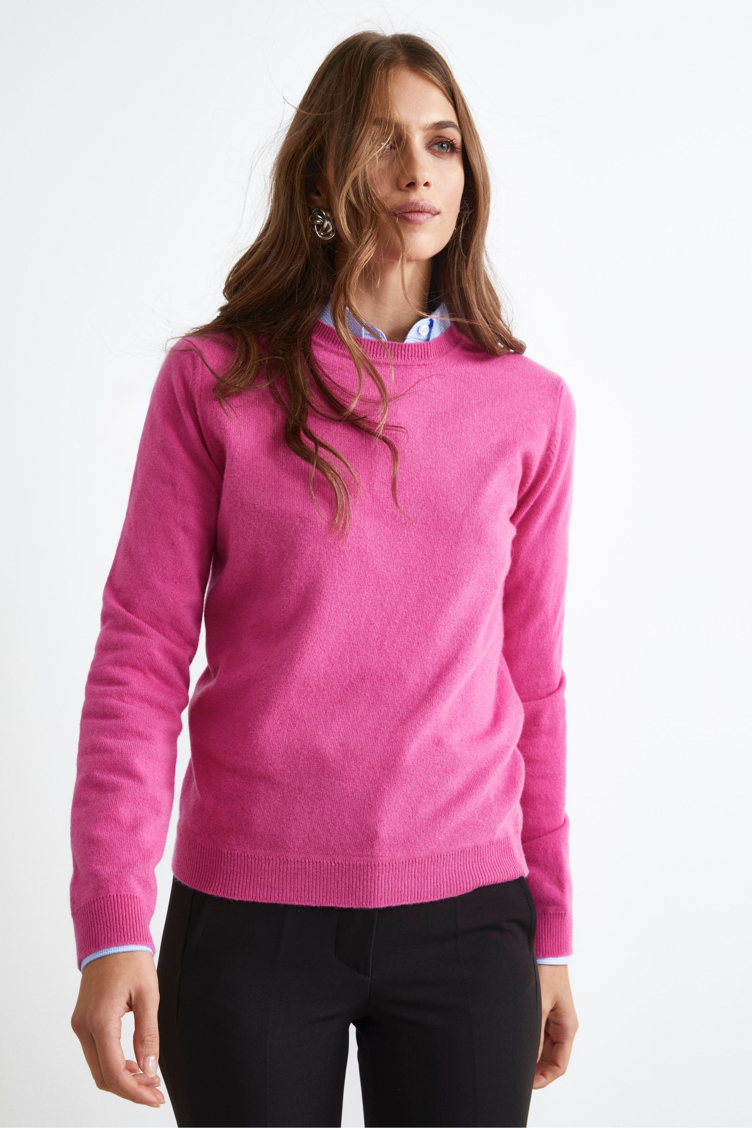 Wool and cashmere crewneck - AZALEA