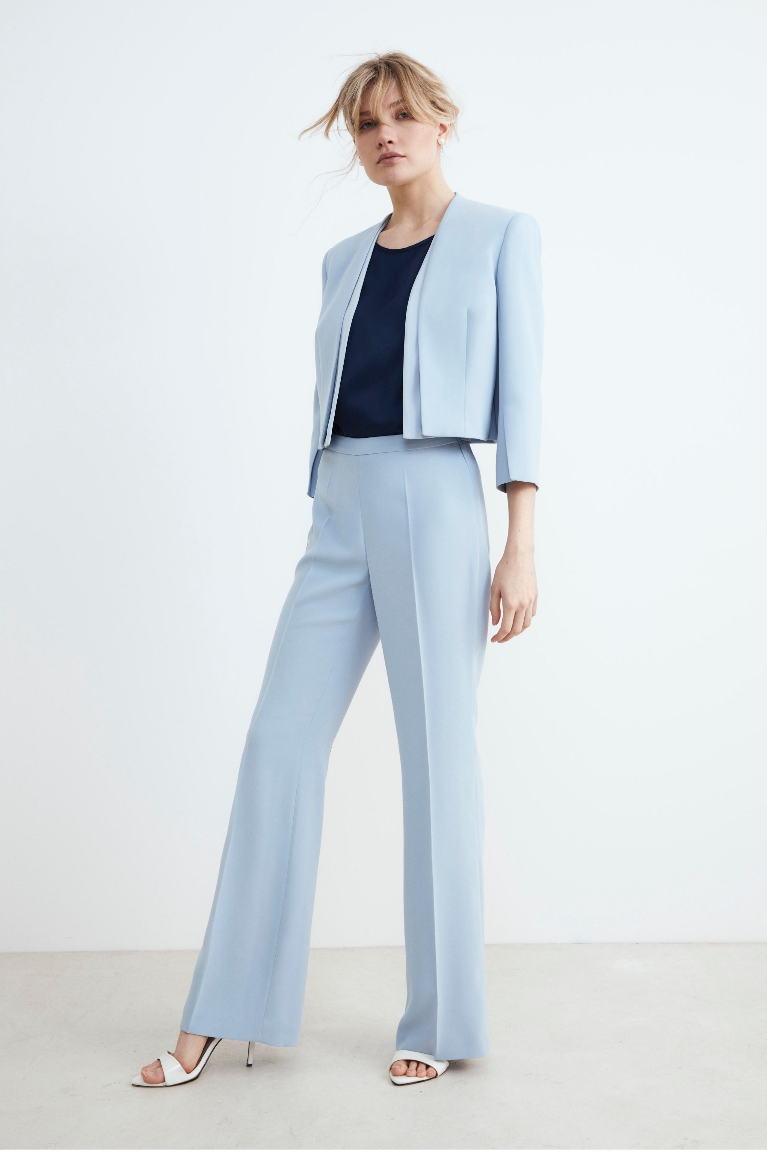 Elegant bolero - Light blue