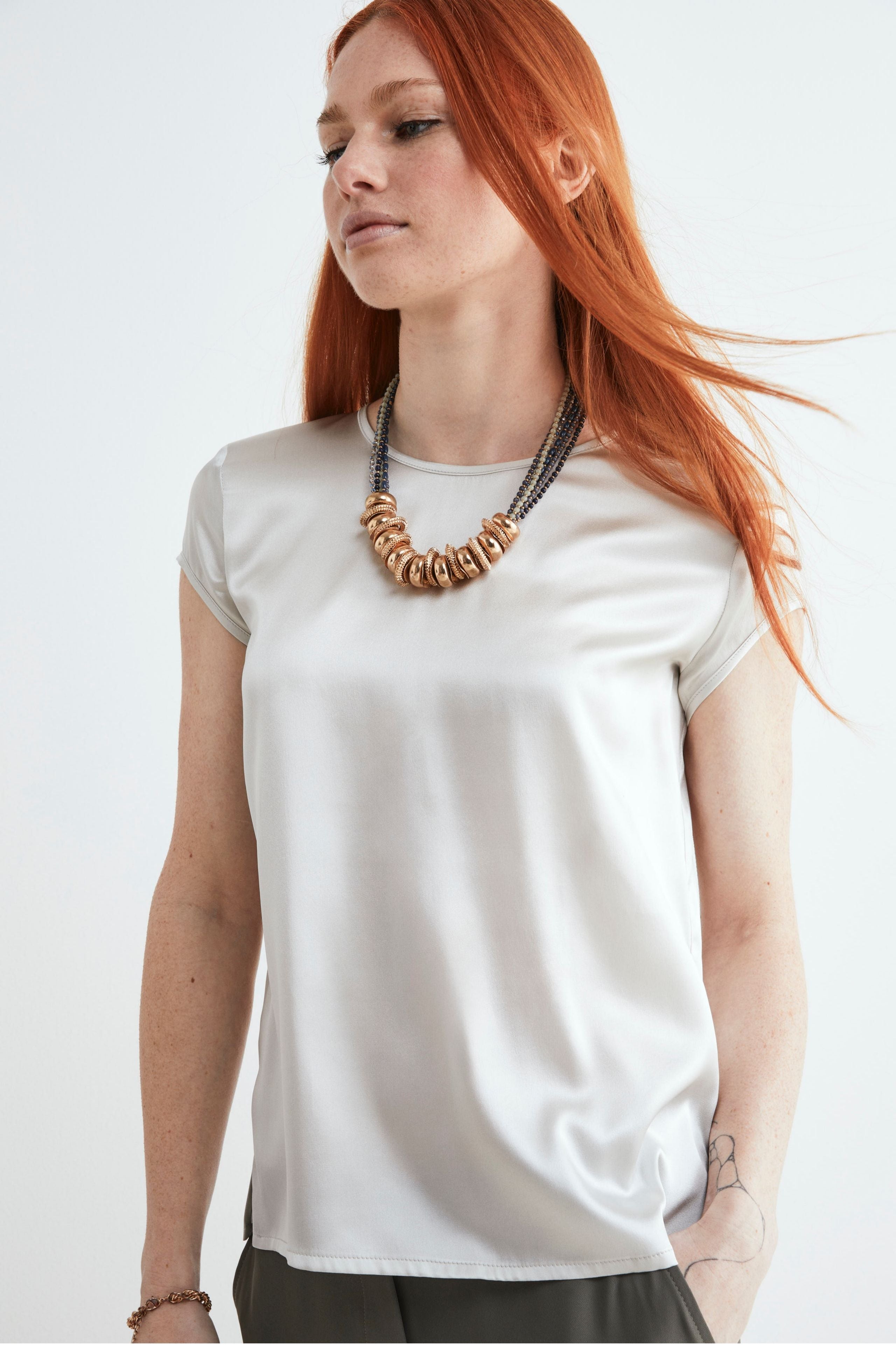 Silk blouse - PEARL