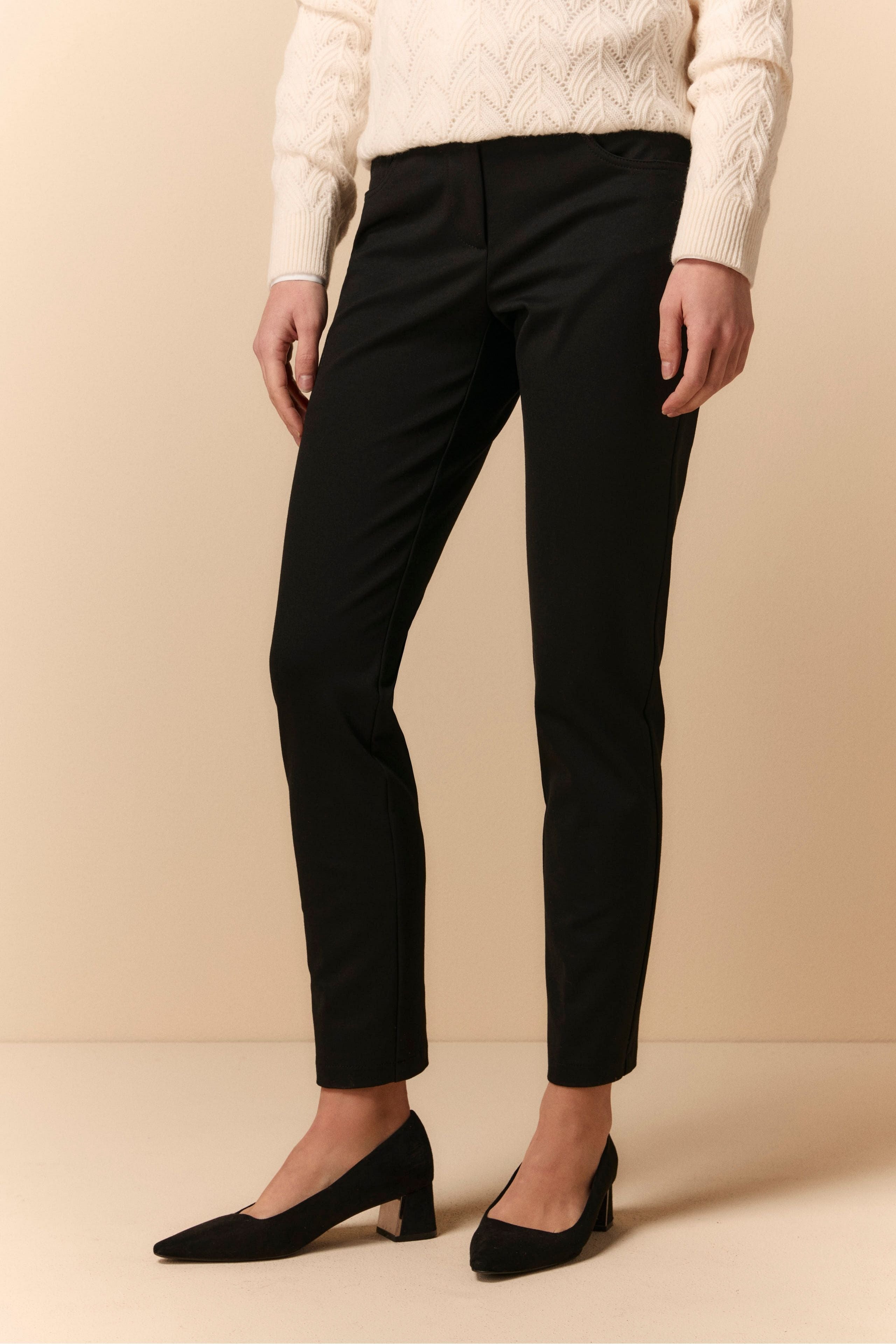 Pantalon à cinq poches - NOIR