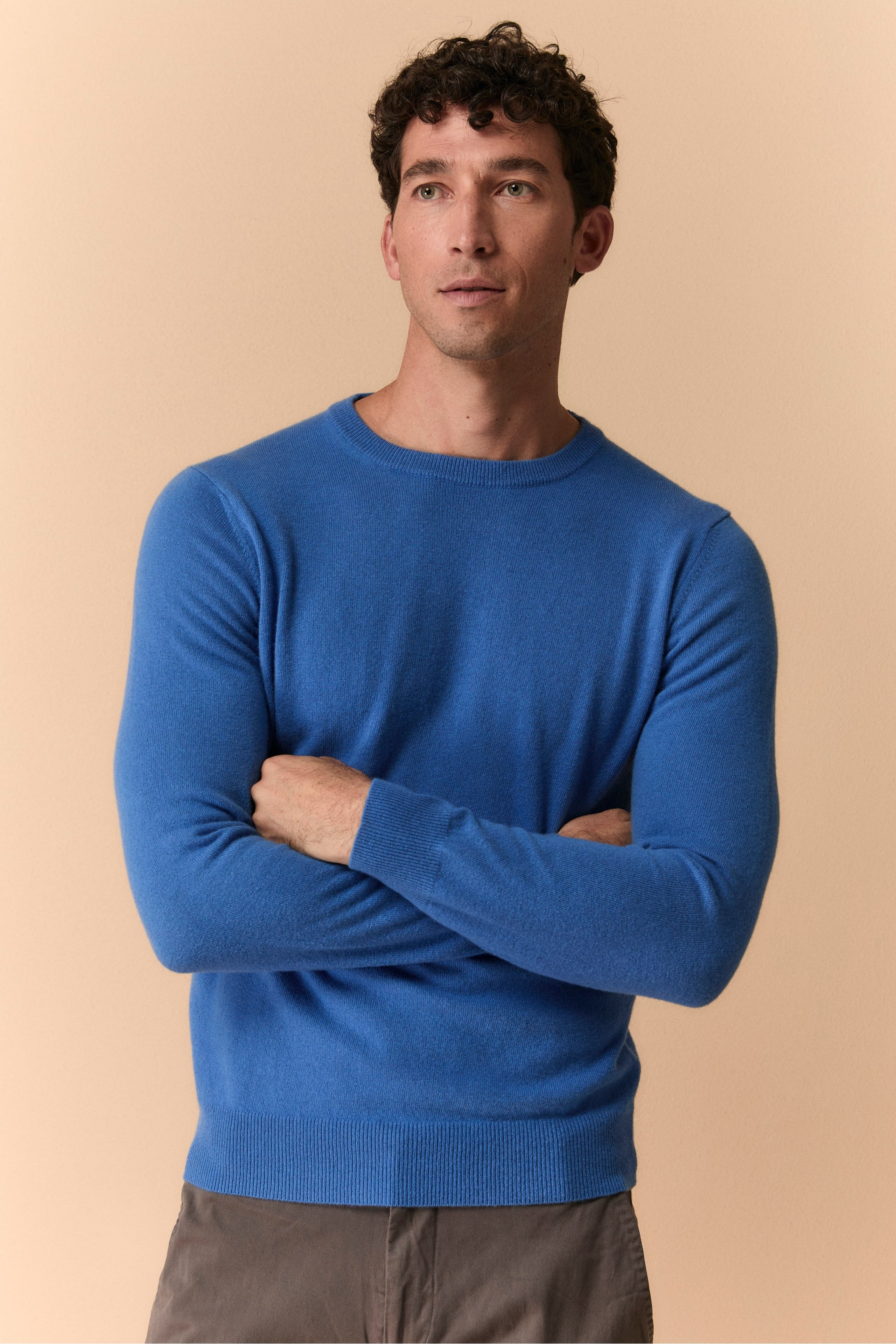 Crew-neck sweater in wool - BLUETTE