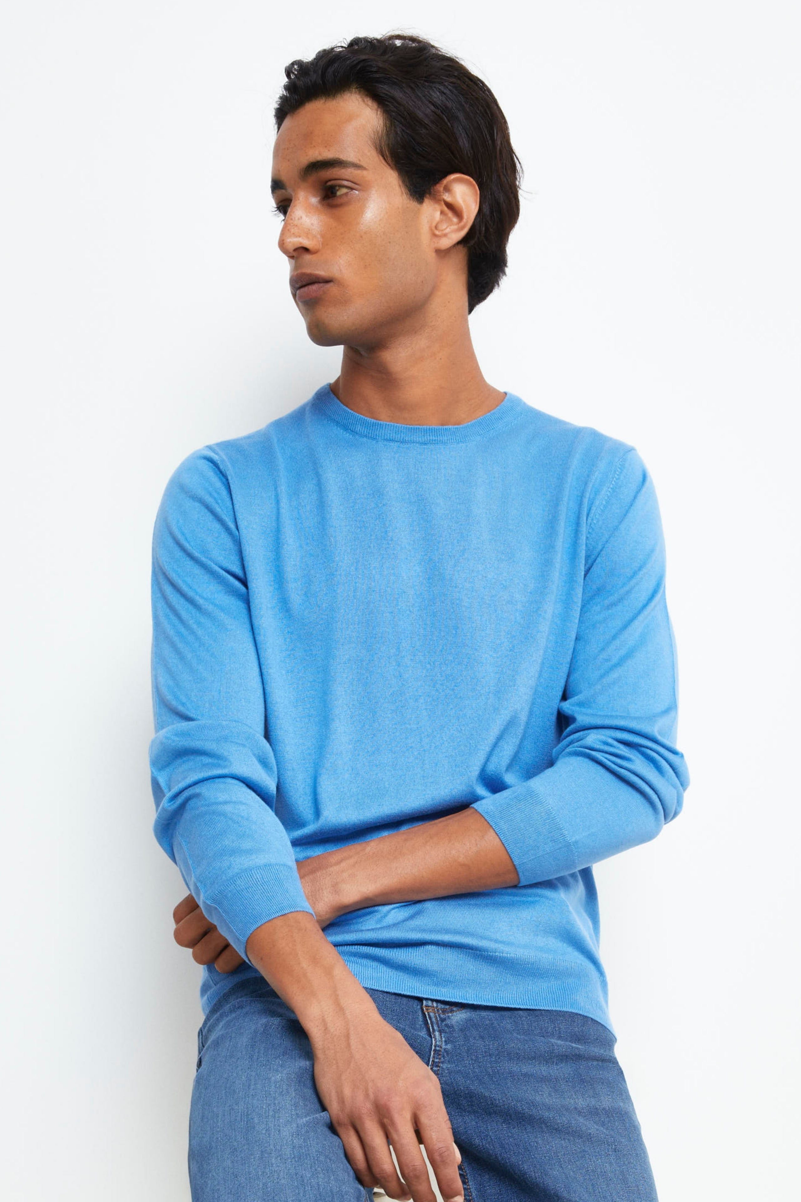 Extra-fine silk and cashmere jersey - Hydrangea