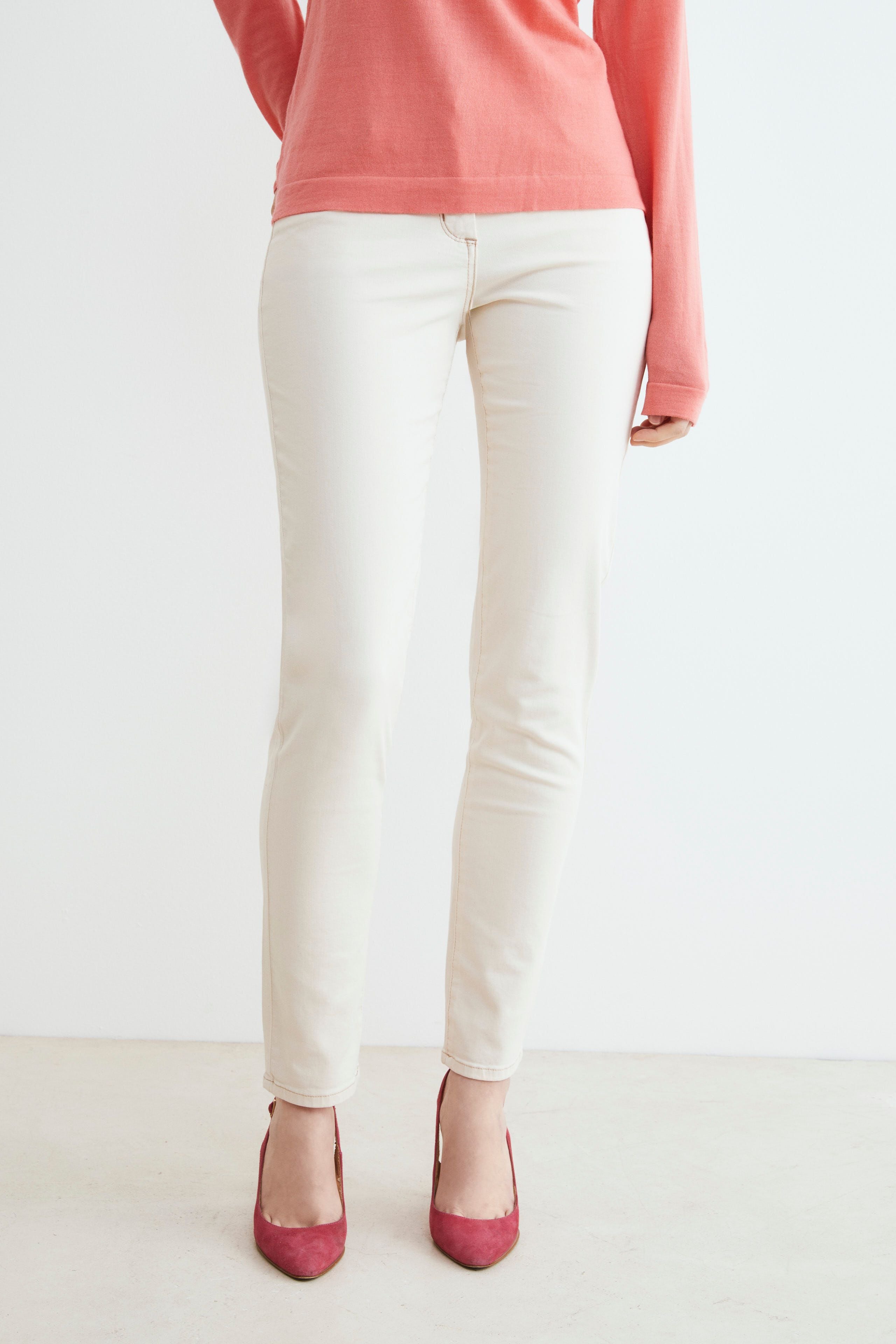 Pantalon en coton blanc - ECRU