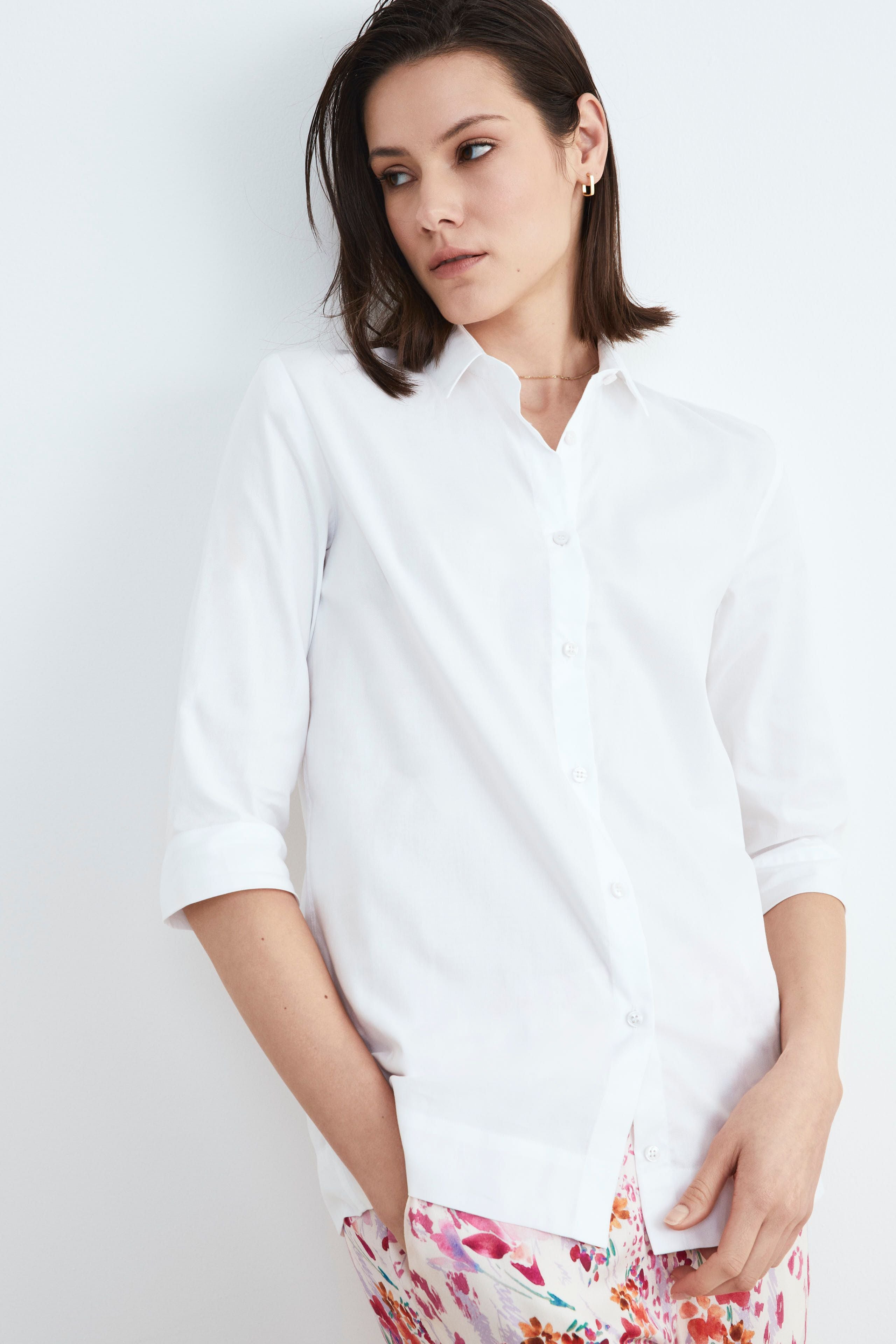 Chemise blanche pour femmes - BLANC