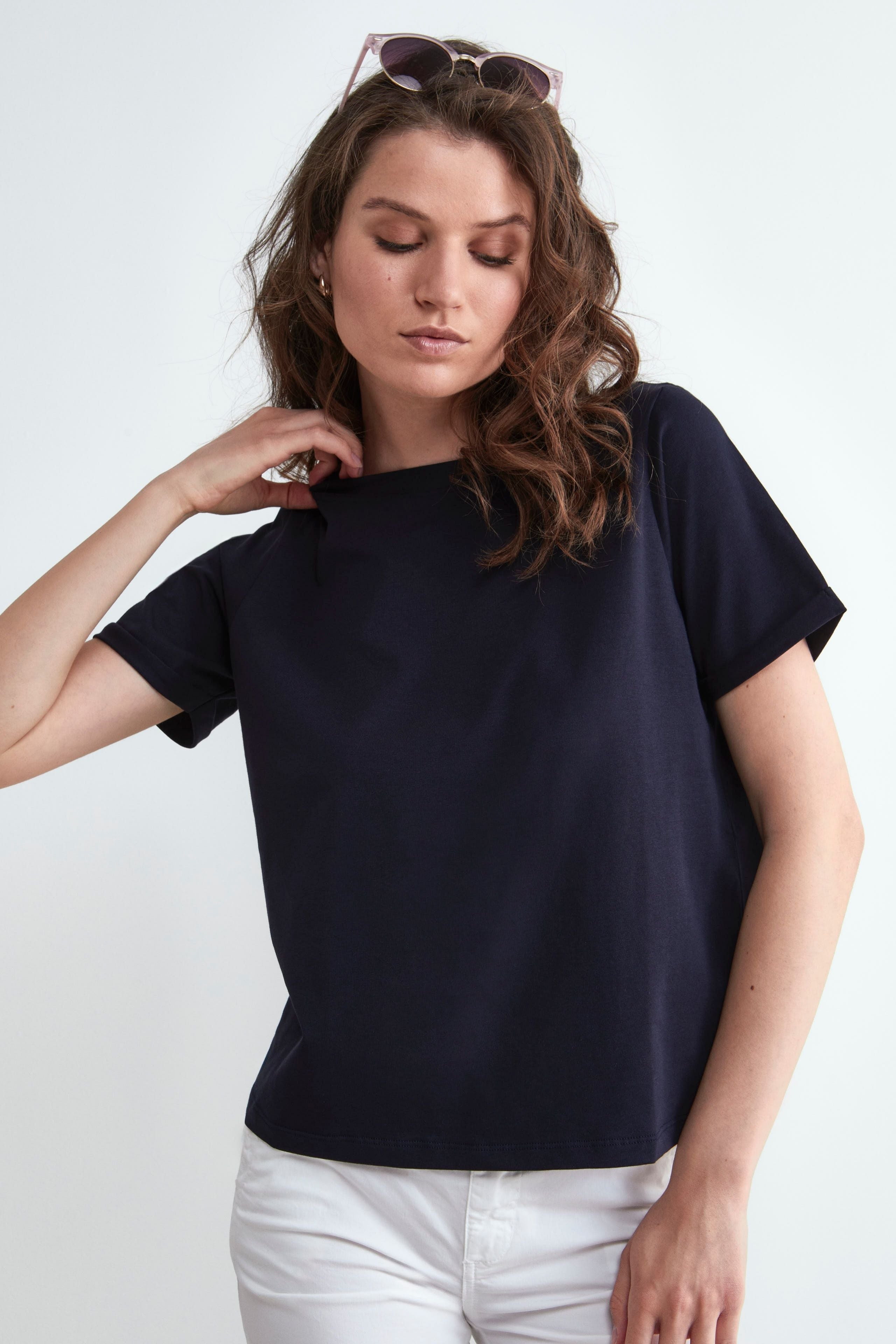 T-shirt en coton - Bleu marine