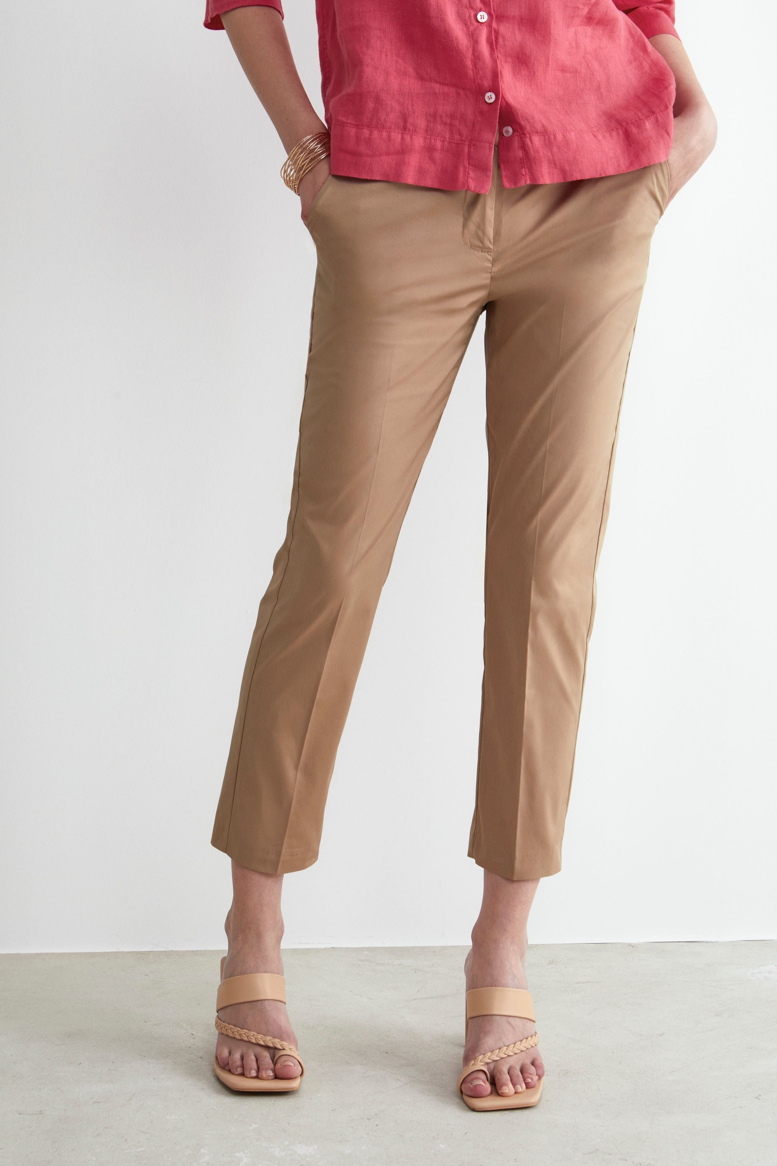 Culotte Trousers with Pockets - KAKI