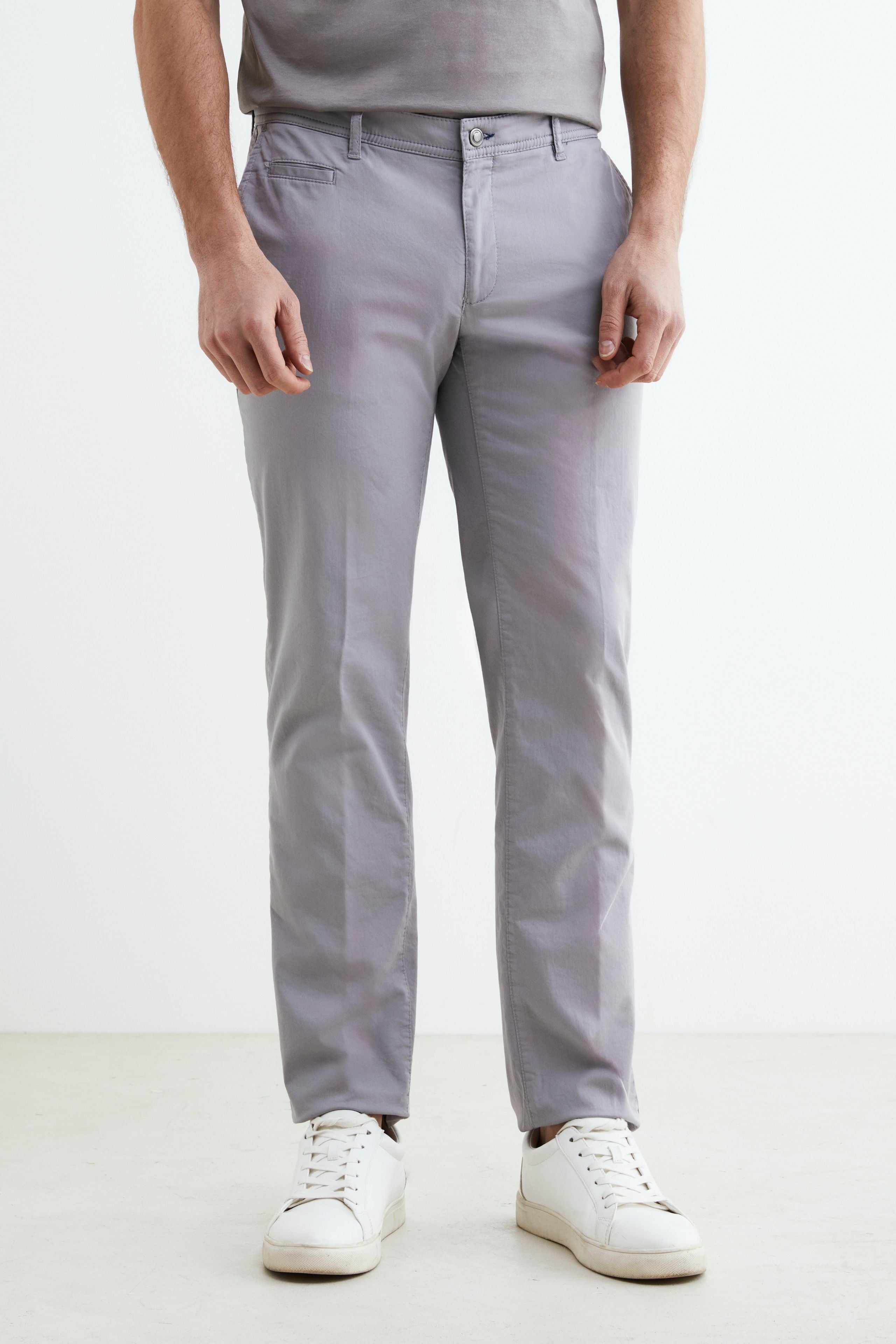 Pantalons en coton pour hommes - GRIS