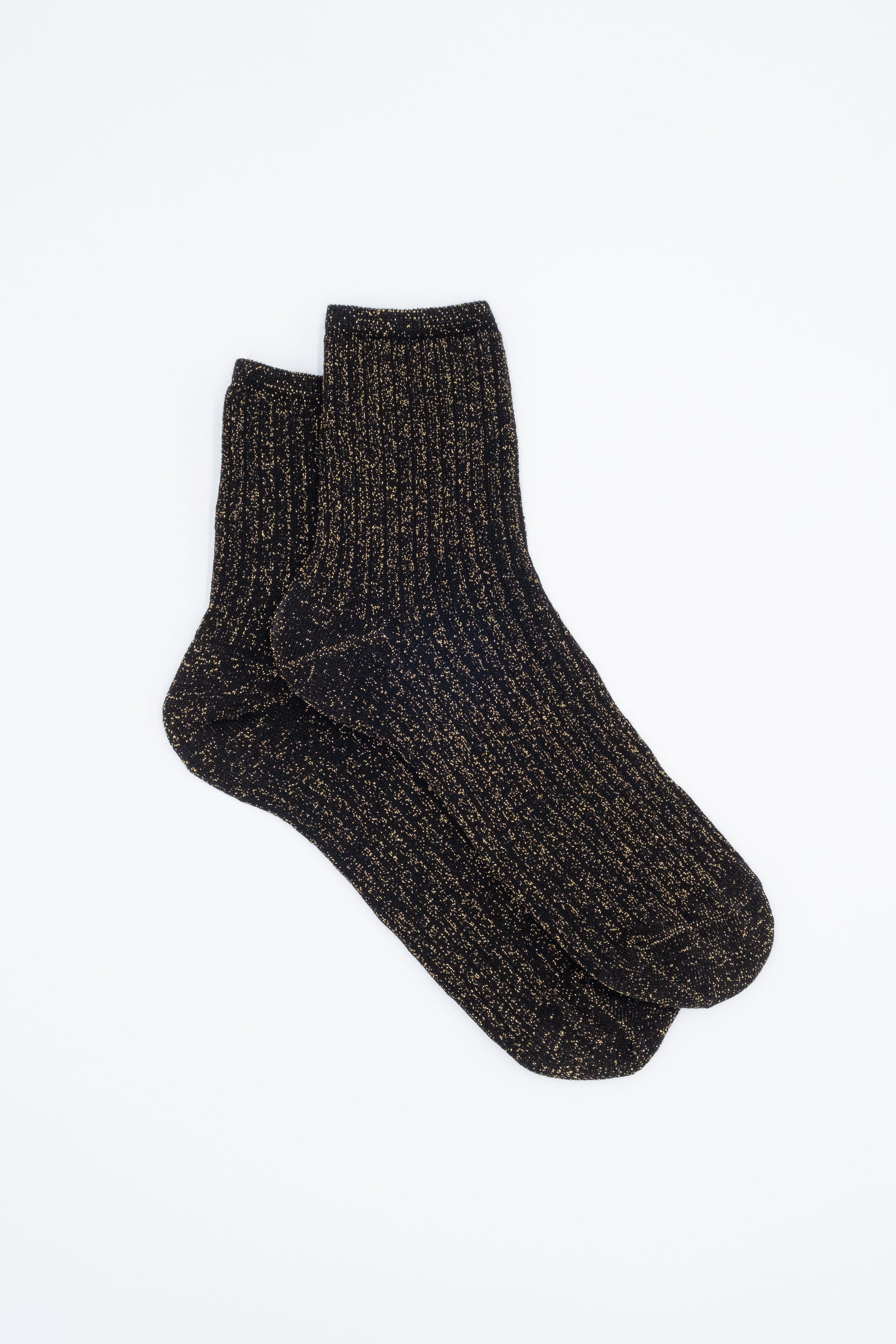 Chaussettes Courtes en Lurex - Noir