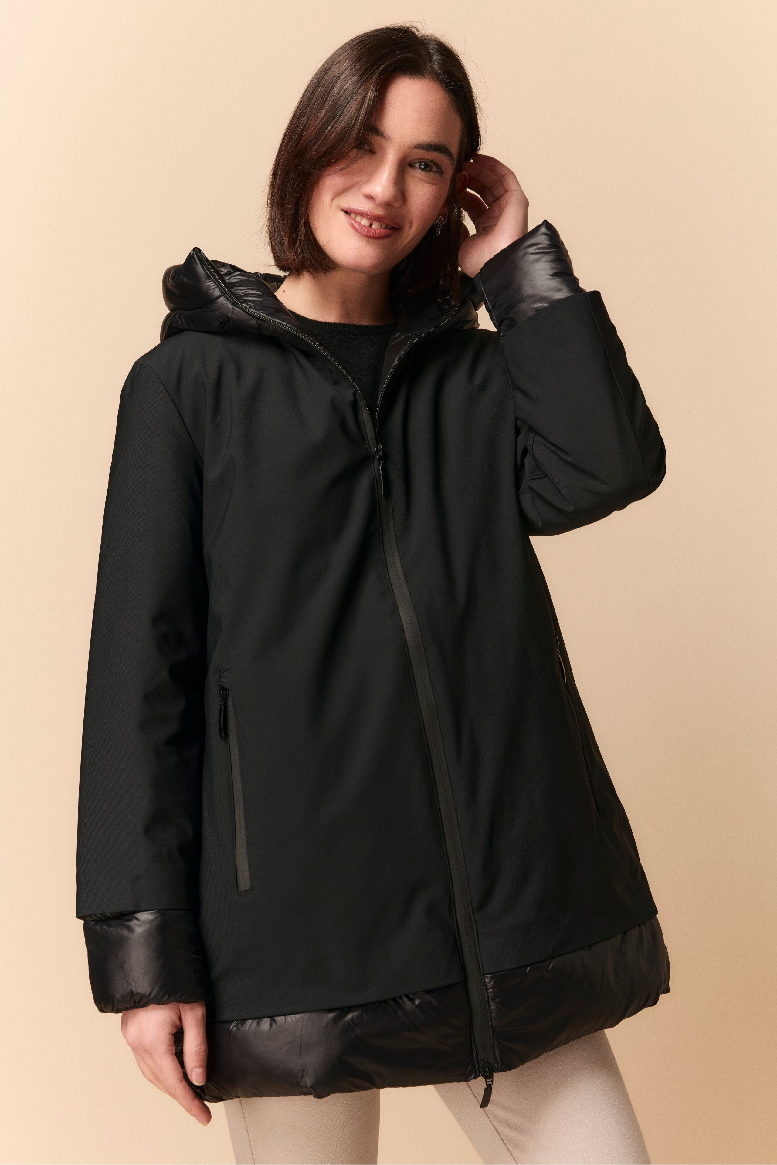 Technische Winterjacke - SCHWARZ