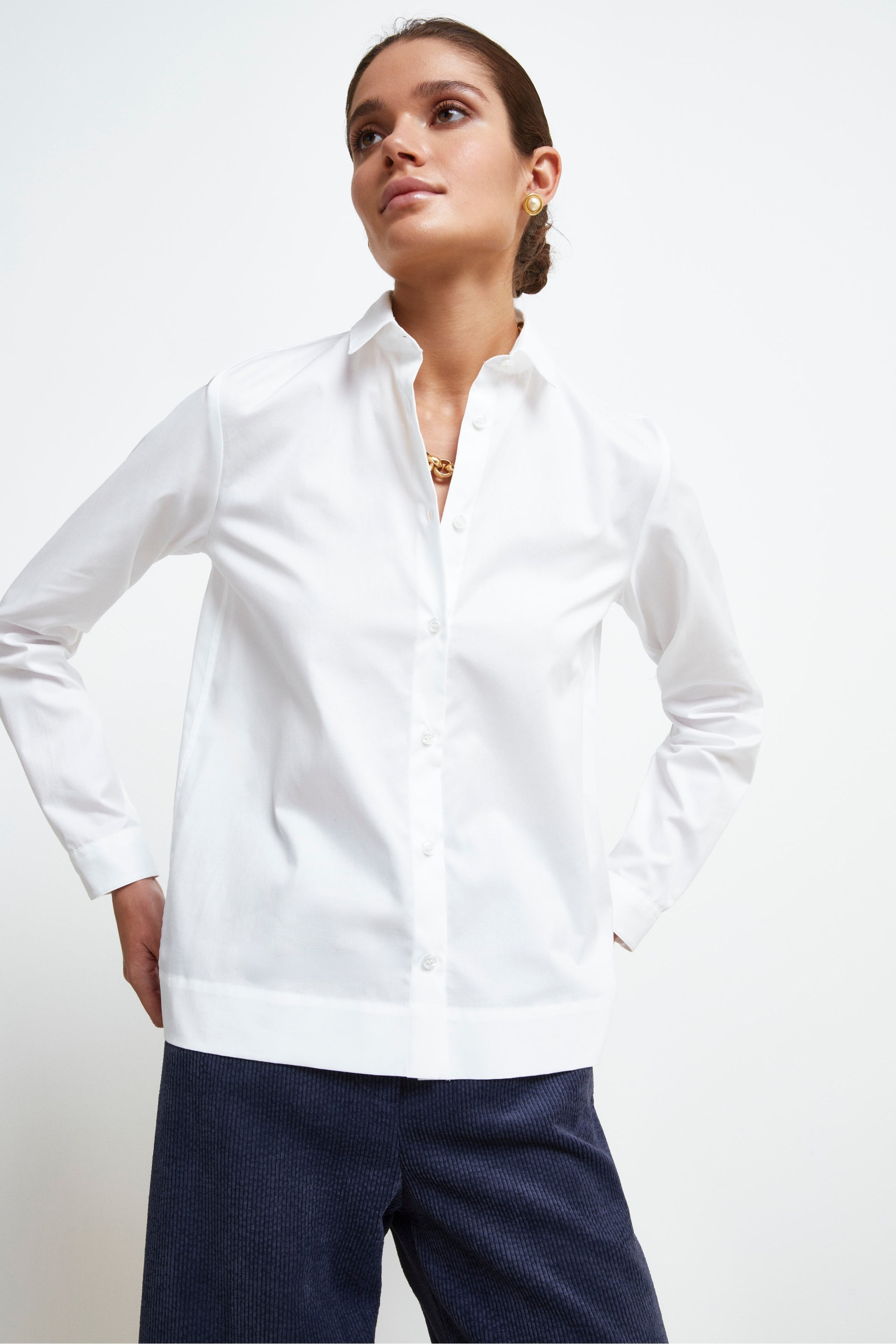 Chemise Oxford en Coton - BLANC