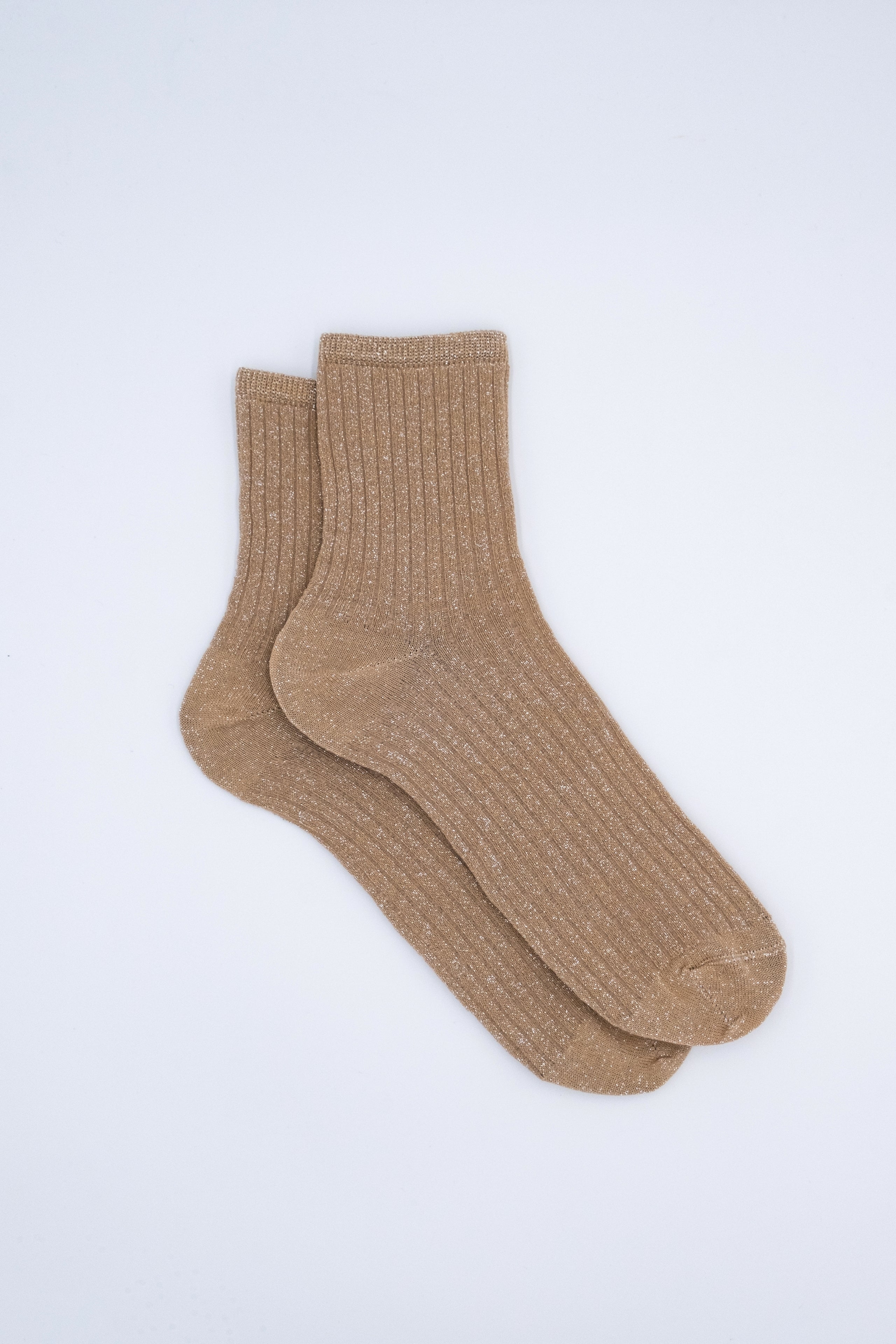 Short Lurex Socks - Gold