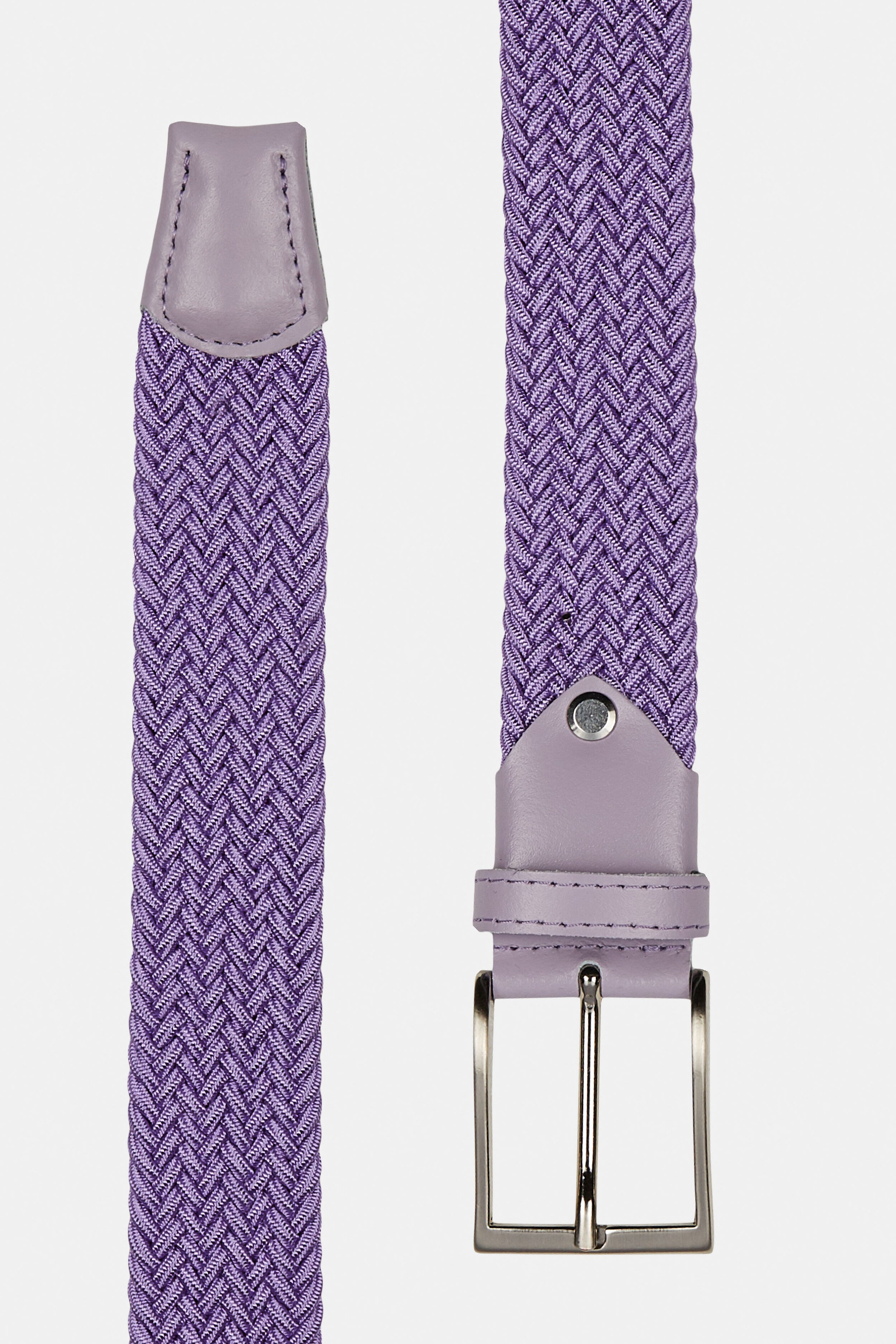 Ceinture élastique tressée - Lilas