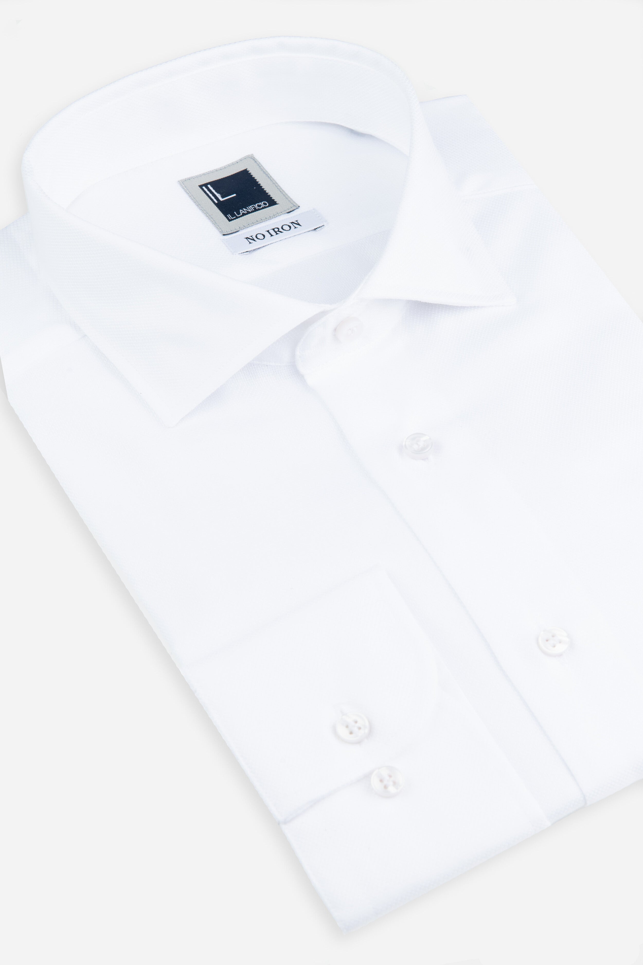 White slim fit shirt - WHITE