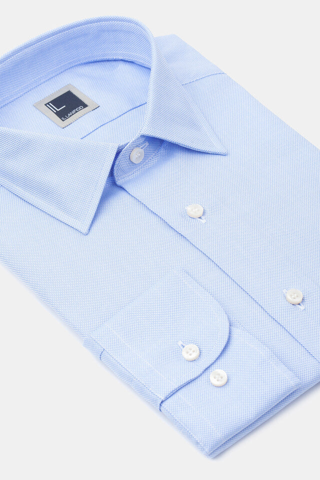 Casual slim shirt - Light blue